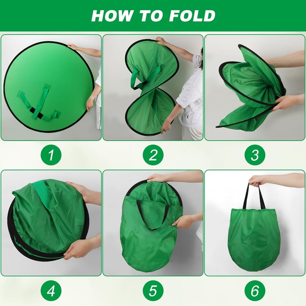 Kakalote 1 75cmonly PC Green Screen Background, Nylon Background Screen Portable Foldable Backdrop for Live Streaming