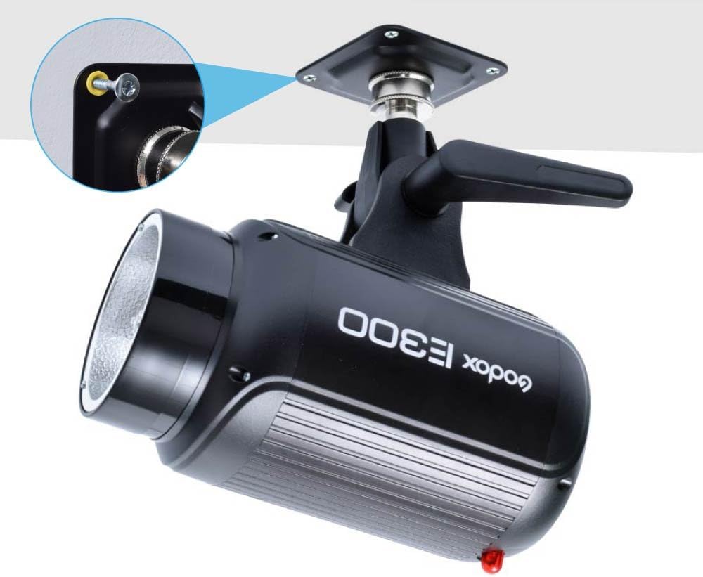 fotoconic 5/8" 1/4" 4X 4X Wall Ceiling Mount Light Stand Stud with Thread, Screw and Expansion Anchor Tube