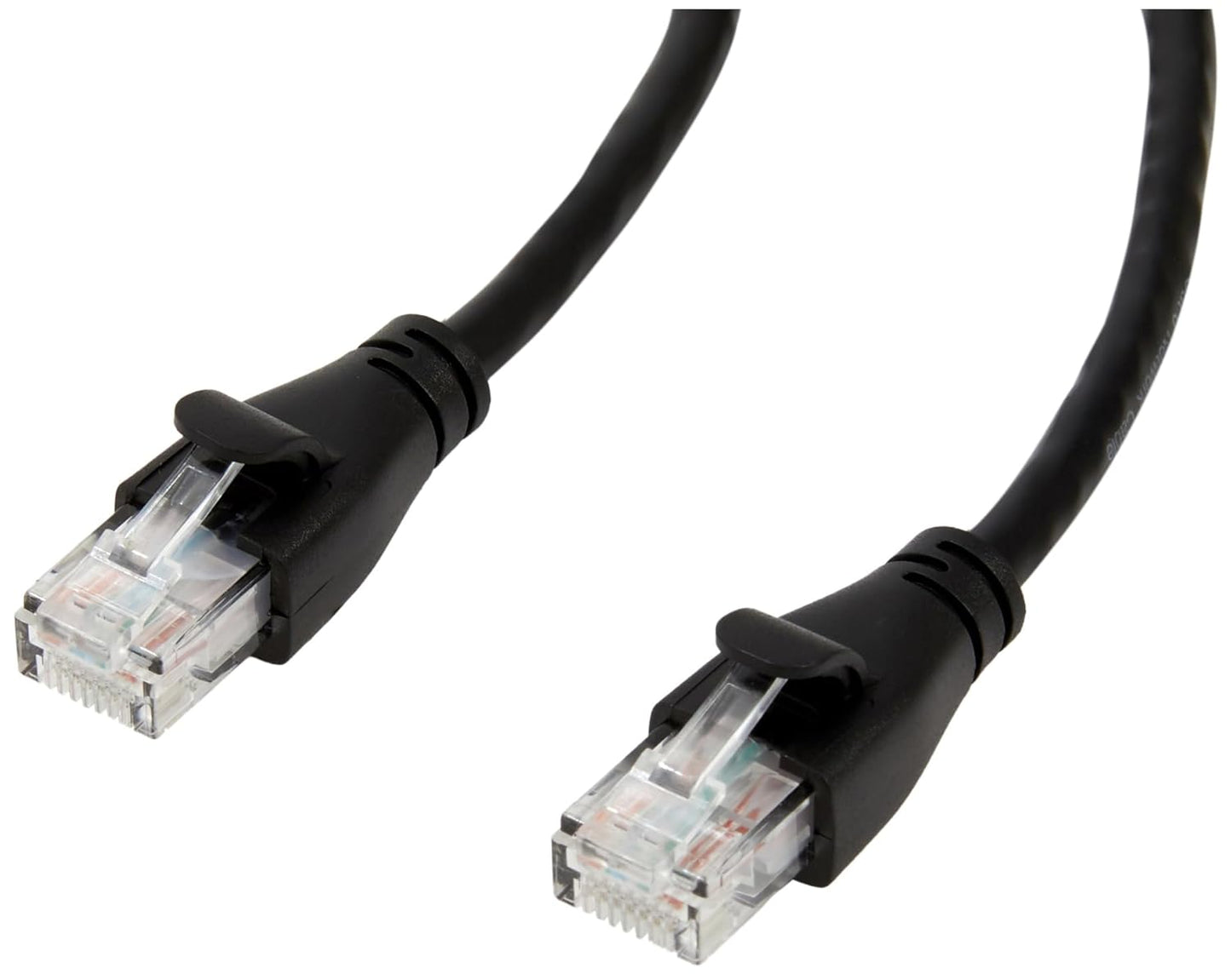 RJ45 Cat-6 1Gbps 50 Amazon Basics Ethernet Patch Internet Cable, Transfer Speed, Gold-Plated Connectors, Foot, for PC