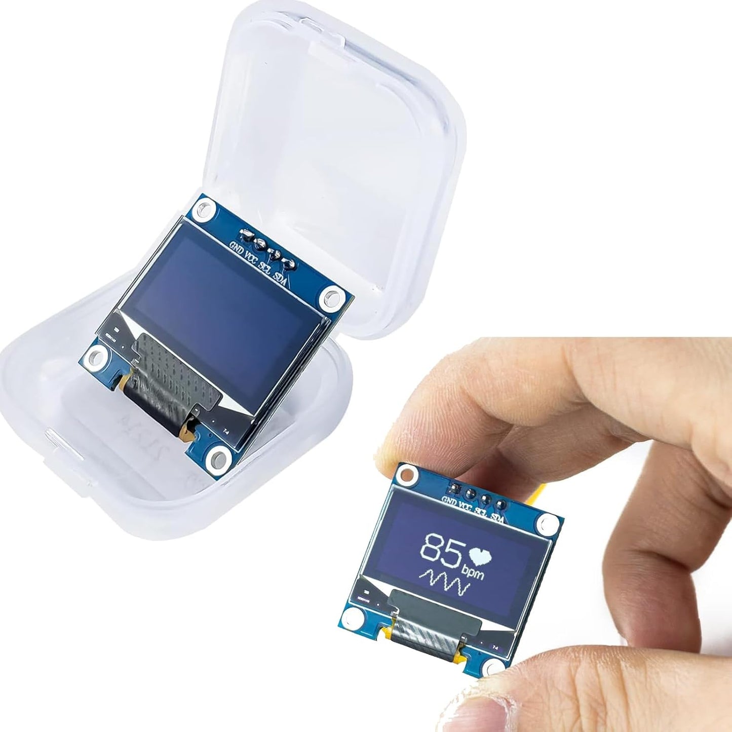 SuziePi 5 0.96 Inch I2C 12864 128x64 SSD1306 10pin Pcs OLED IIC Display Module Pixel Mini Self-Luminous OLED Screen