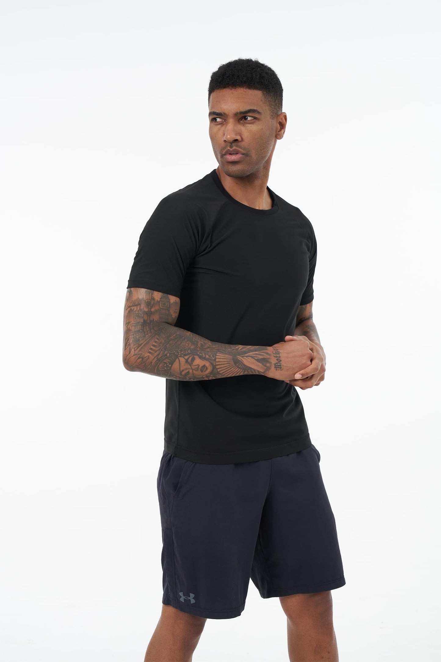 BODYSUNER Sauna Sweat Suits Shirt Waist Trainer for Men Compression Vest Workout Gym Clothes Sweat Enhancer Short Sleeve (Sliver, M)