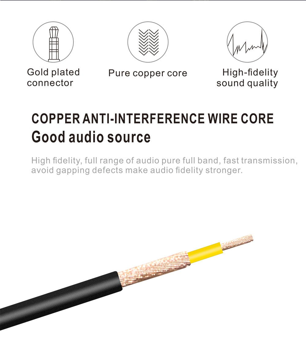 3.5 mm Cable,3.5mm 3RCA Smartphones,MP3, 3.5mm Elbow 2.5m QiCheng&LYS to RCA AV Camcorder Video Male to Male Plug