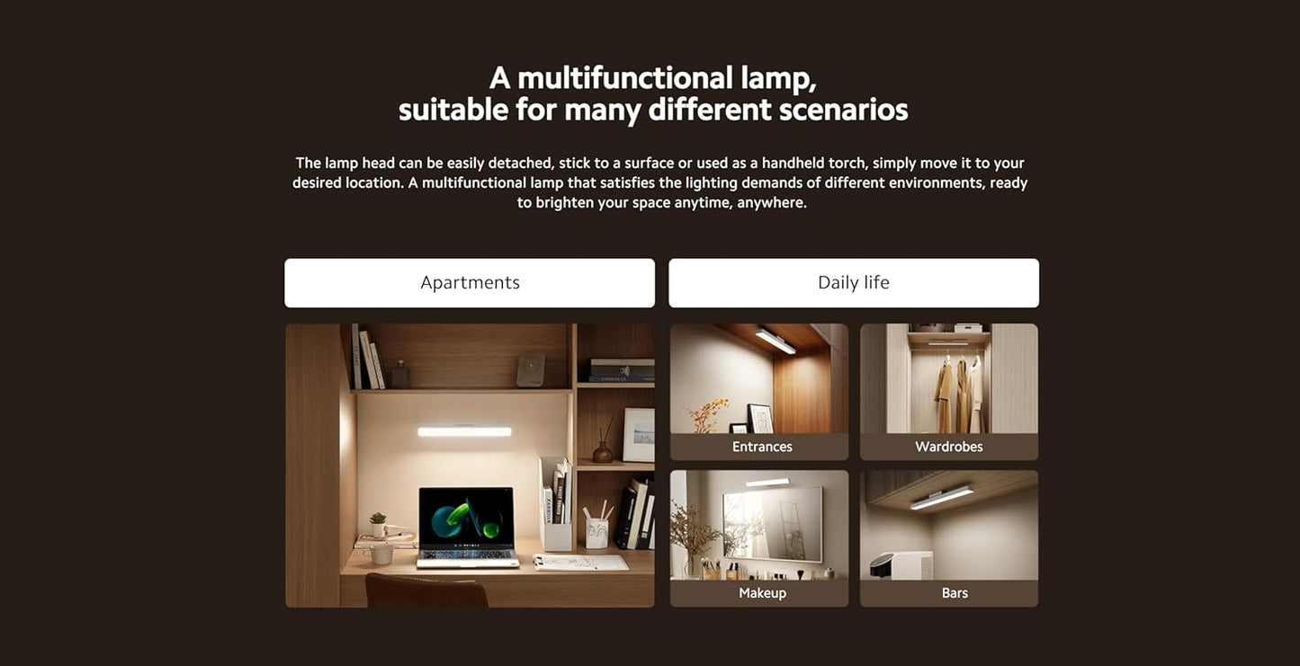 XIAOMI Wide-Angle Magnetic Reading Light Bar - Perfect for Desks and Workspaces