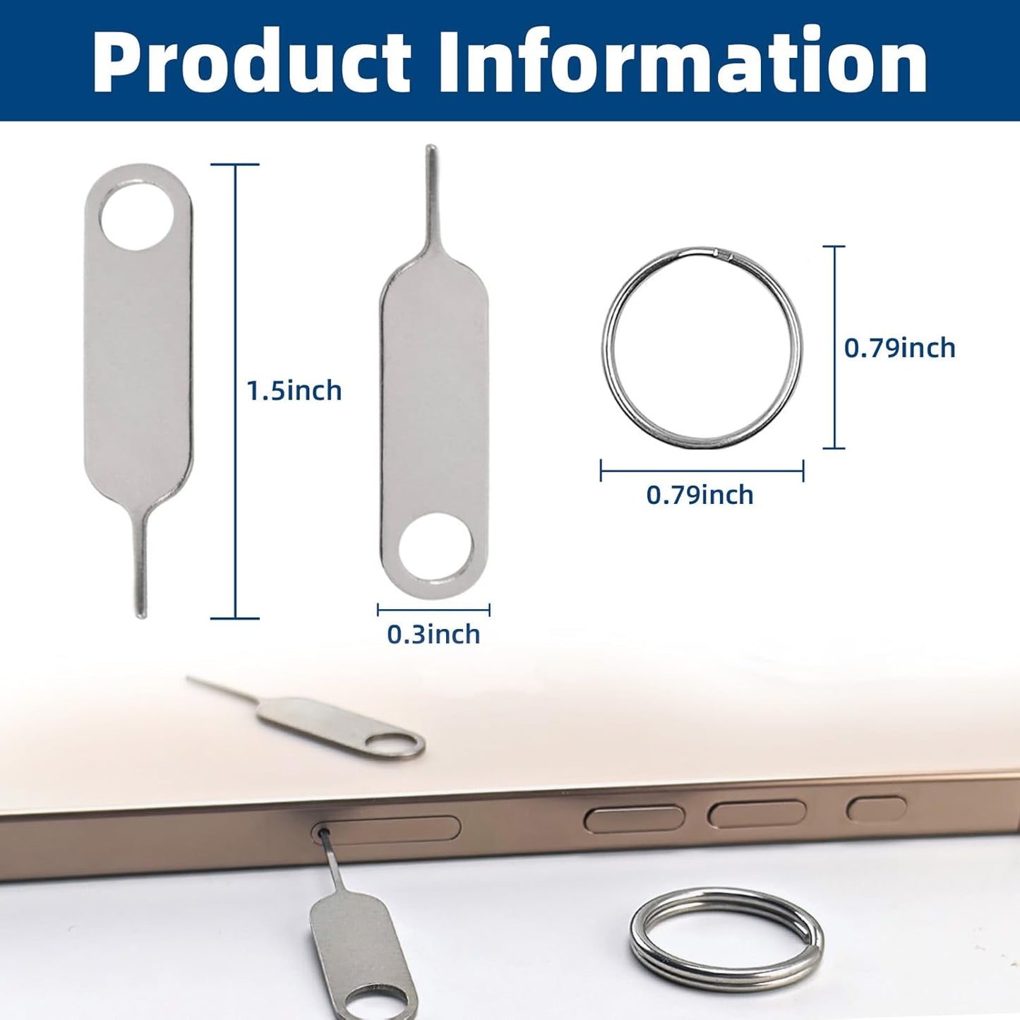 BELIEFLUO 2 Reset Pcs Universal SIM Card Removal Tool Tray Ejector Pin and Alro Nest Doorbell Security Removal Tool