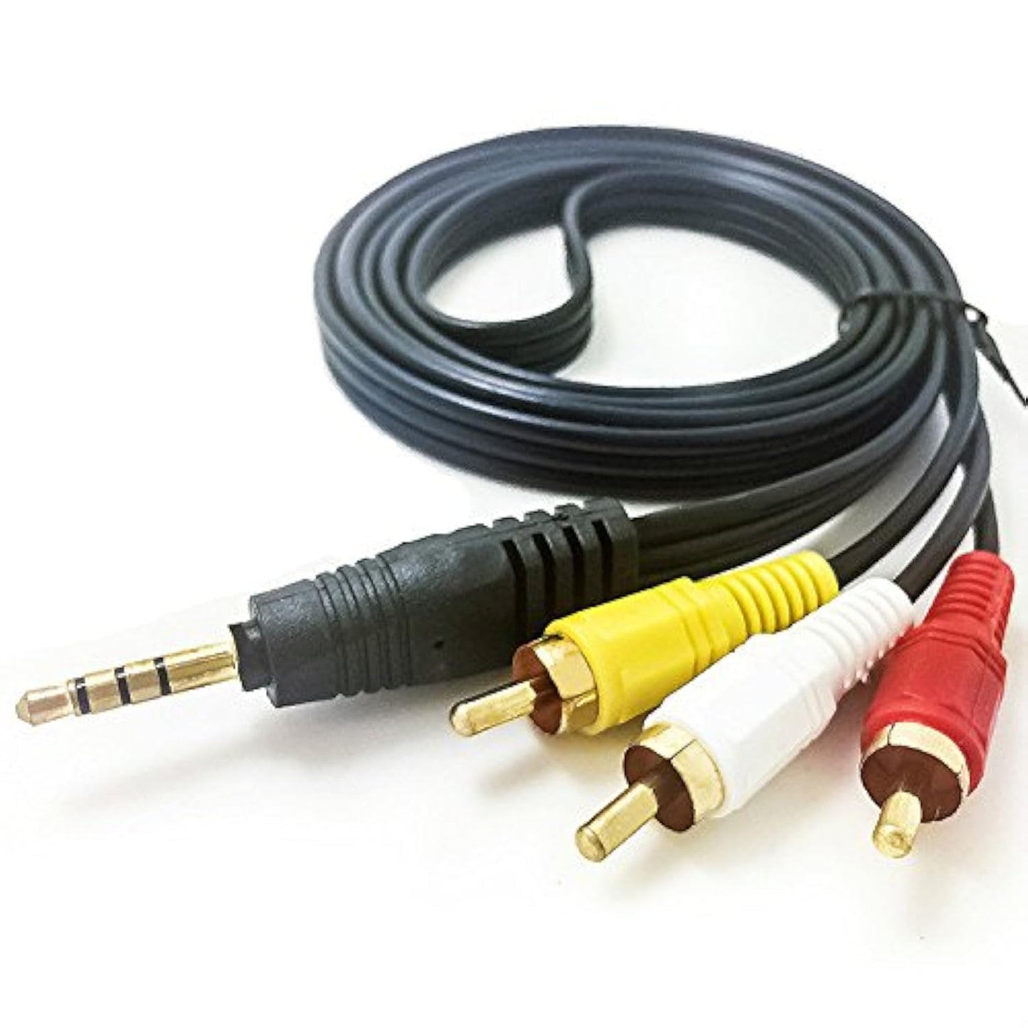 MaxLLTo 3.5mm 3 K2KC4CB00014-5 to RCA AV TV Cable, Audio Video Cord Lead for Panasonic Camcorder Feet