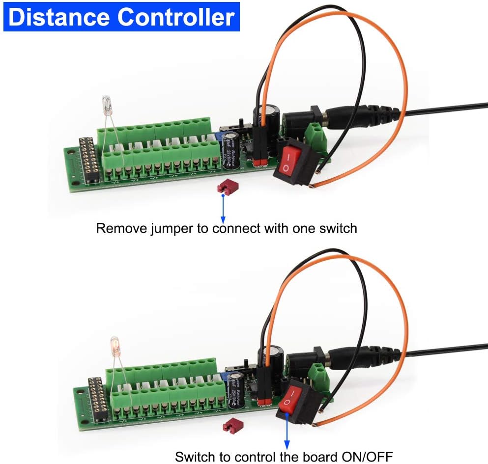 Evemodel PCB012 Power Distribution Board Self-Adapt Distributor HO N O LED Street Light Hub DC AC Voltage Train Power