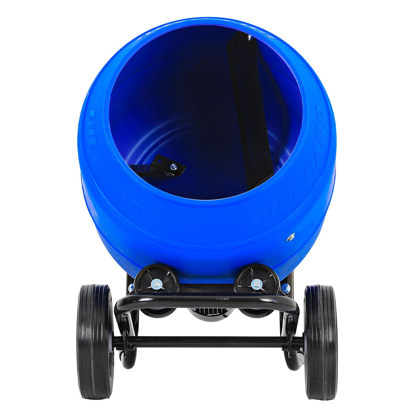 BILT HARD Cement Mixer 4 Cu.Ft. Portable Electric Poly Drum Concrete Mixer, Heavy Duty Power Cement Mixing Machine for Mortar, Stucco and Fodder