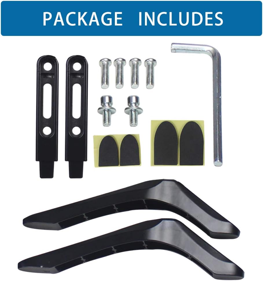Drsn 99Lbs 2.16"/5.5cm 1.77"/4.5cm TV Pedestal Stand Mount Legs with Weight Capacity, Compatible with & Mounting Hole