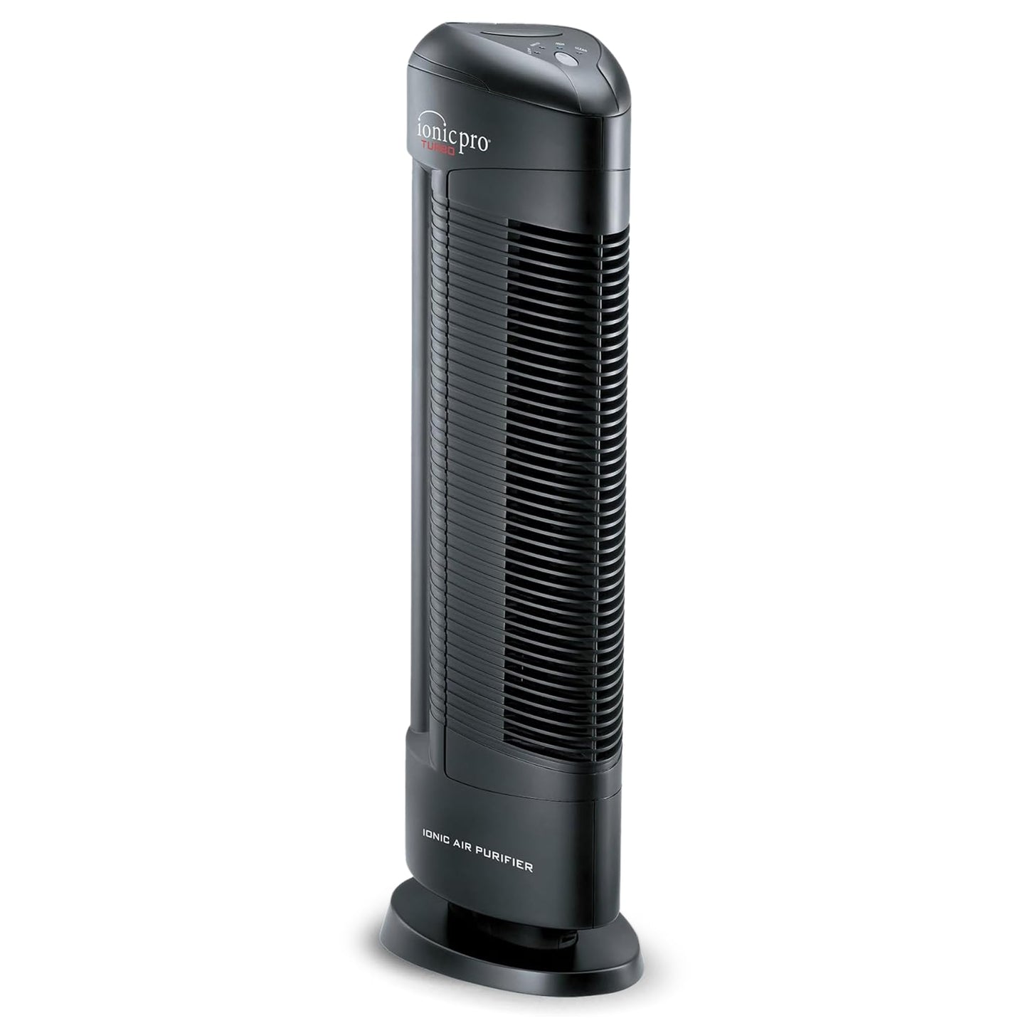 Ionic Pro Turbo (TA550) Ionic Air Purifier Tower for Home, Quiet Ionic Filterless Design, Covers Up to 600 Sq. Ft., Removes Odors, Smoke, Dust, and Allergens – Black