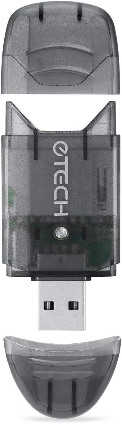 Kingston 2.0 256GB 128GB 64GB 32GB 16GB 1 Pack) eTECH Collection USB SD/SDHC/SDXC Memory Card Reader/Writer - Support