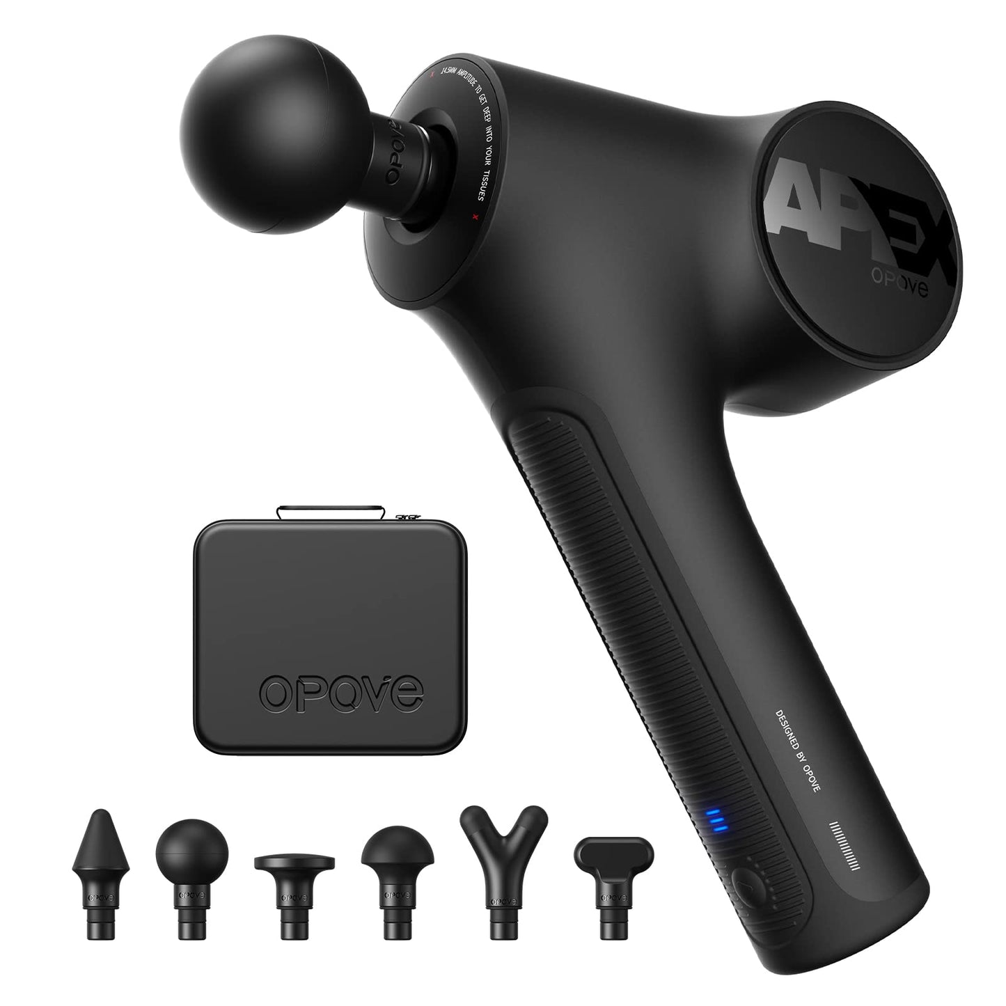 Opove Apex Massage Gun Deep Tissue 14.5mm Percussion Fascia Muscle Massager for Athletes Workout Pain Relief Recovery Relaxation, Professional Therapist Choice, Ergonomic for Effortless to Use
