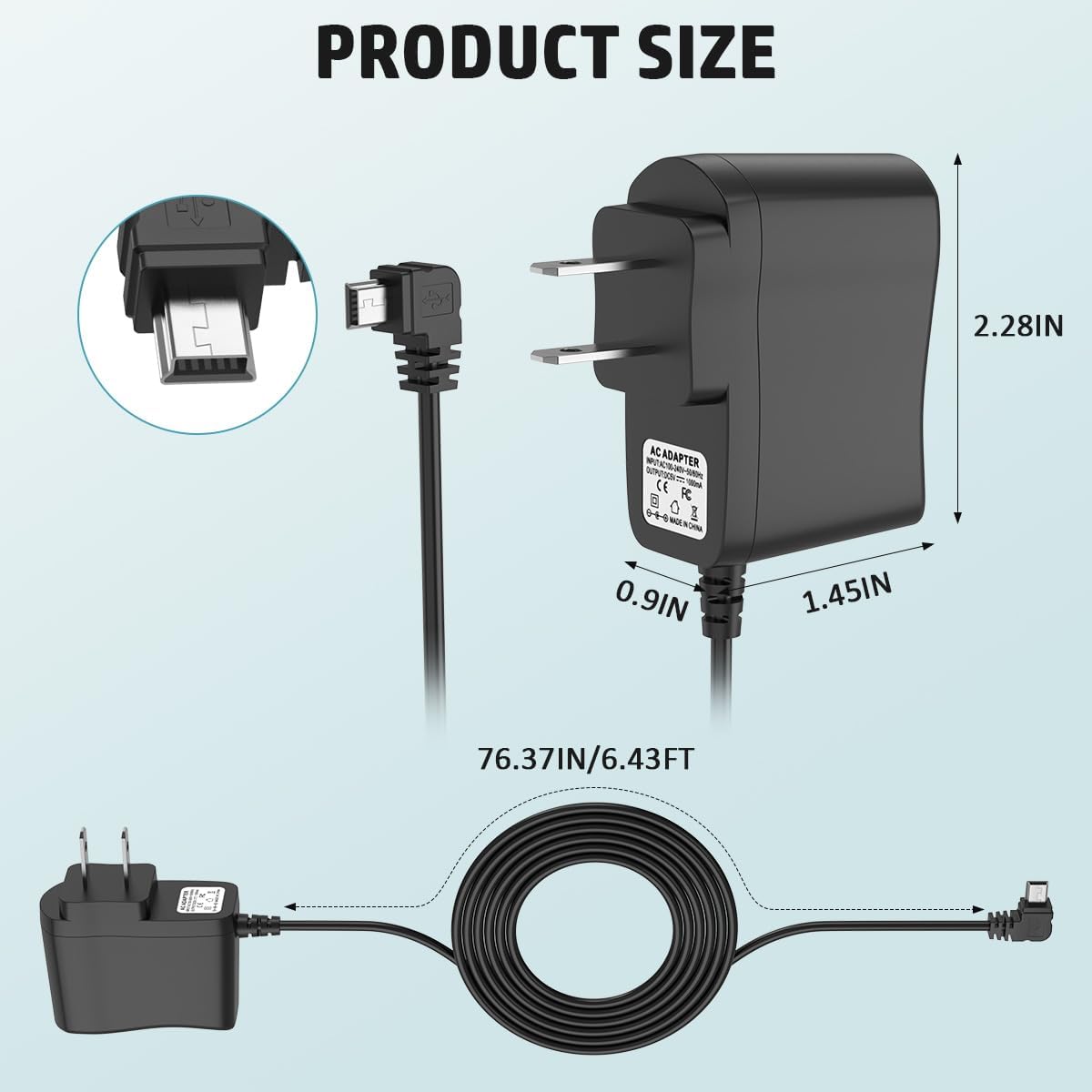 EAGLEGGO H1, H2n, H5, H6, Q2HD, Q4, R8 Power Supply Adapter for Zoom Recorders AC Adapter Wall Charger