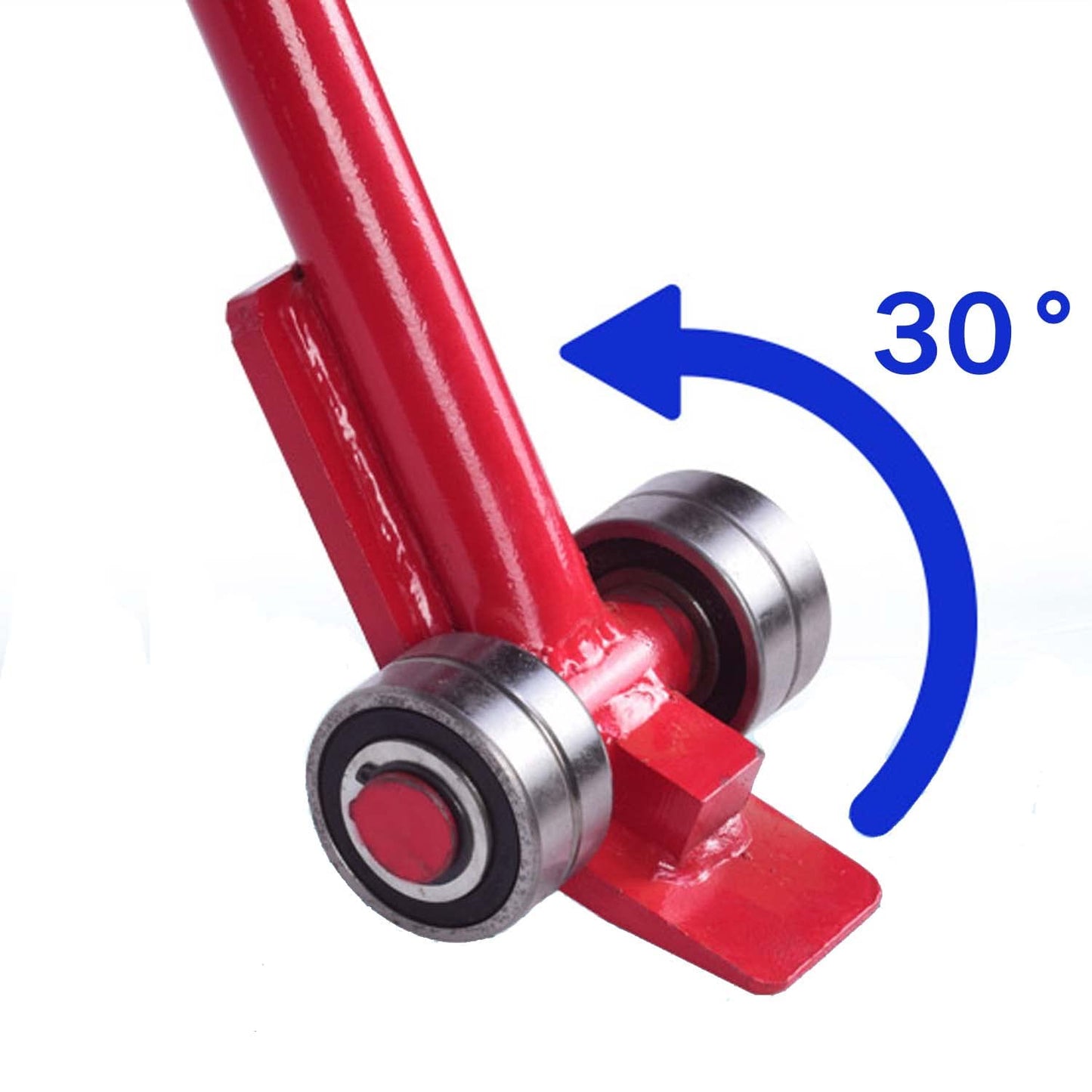 lesolar Pry Lever Bar 5T/11000LBS Load Capacity, 5FT Length Steel Handle Prylever Bar with Wheels, 59”Lifting and Handling Pry Bar for Large Pallets, Concrete Blocks, Heavy Duty Equipment Handling