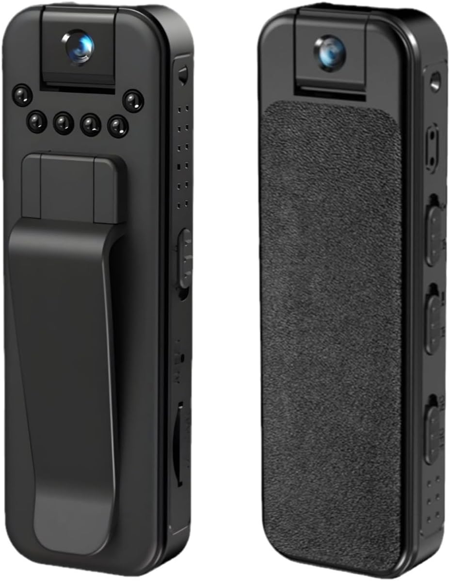 Ahheyie 1080P Body Camera Video, Wearable BodyCam Protable Camcorder with Night Vision, Sports Camera