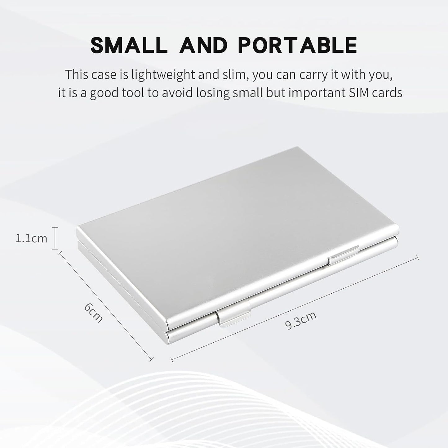 M EGA MEGACUBE 26Slots 24 2 Aluminum SIM Card Case, Ultrathin SIM Card Holder, Fit for Nano sim Card and Cell Phone