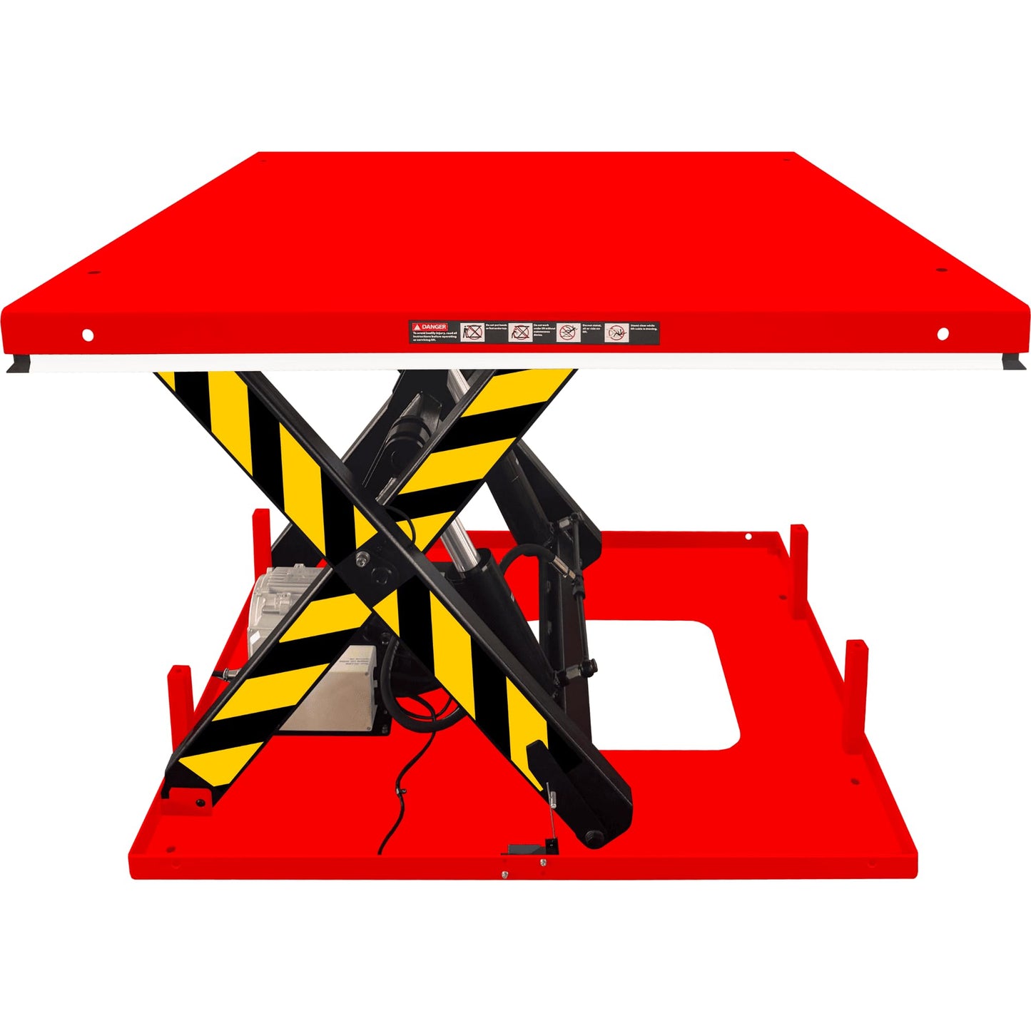 PAKE Electric Hydraulic Scissor Lift Table, 4,400 lb. Capacity, 48" x 48" Platform, 36.25" Lifting Height