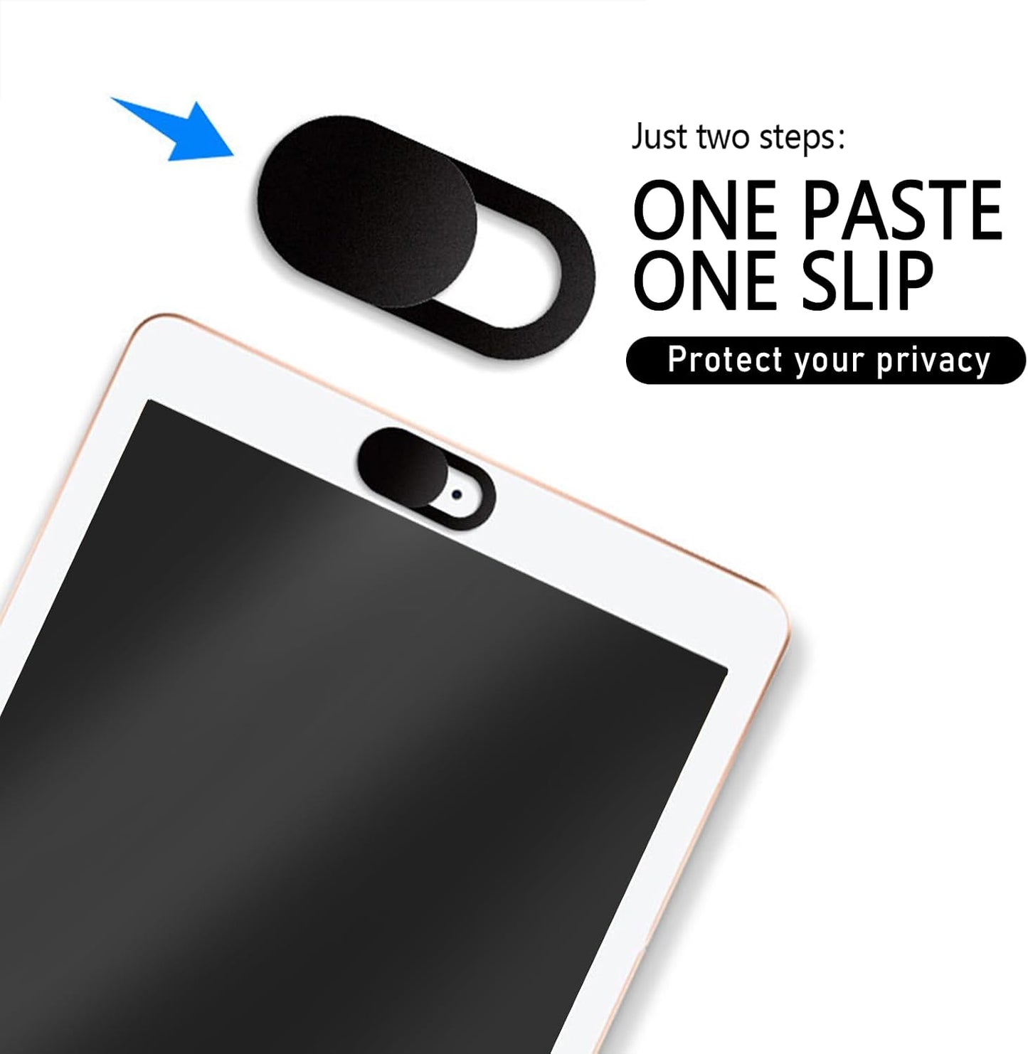 Generic [8 Packs], 0.023-inch Webcam Cover Slide Ultra-Thin Plastic Webcam case, Suitable for MacBook Pro, iMac
