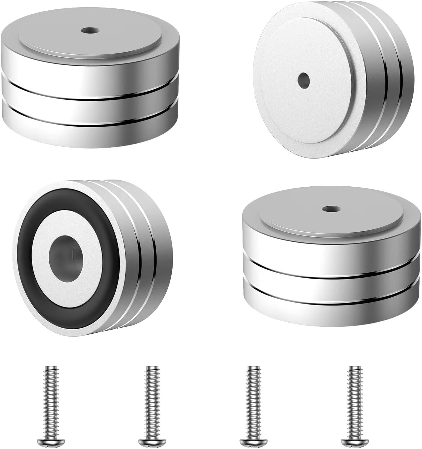 4 Sets Spikes,40x20mm,Shockproof Tertullus High-End HiFi Aluminum Speaker Feet, Shock Base Pad Stand Pad for HiFi