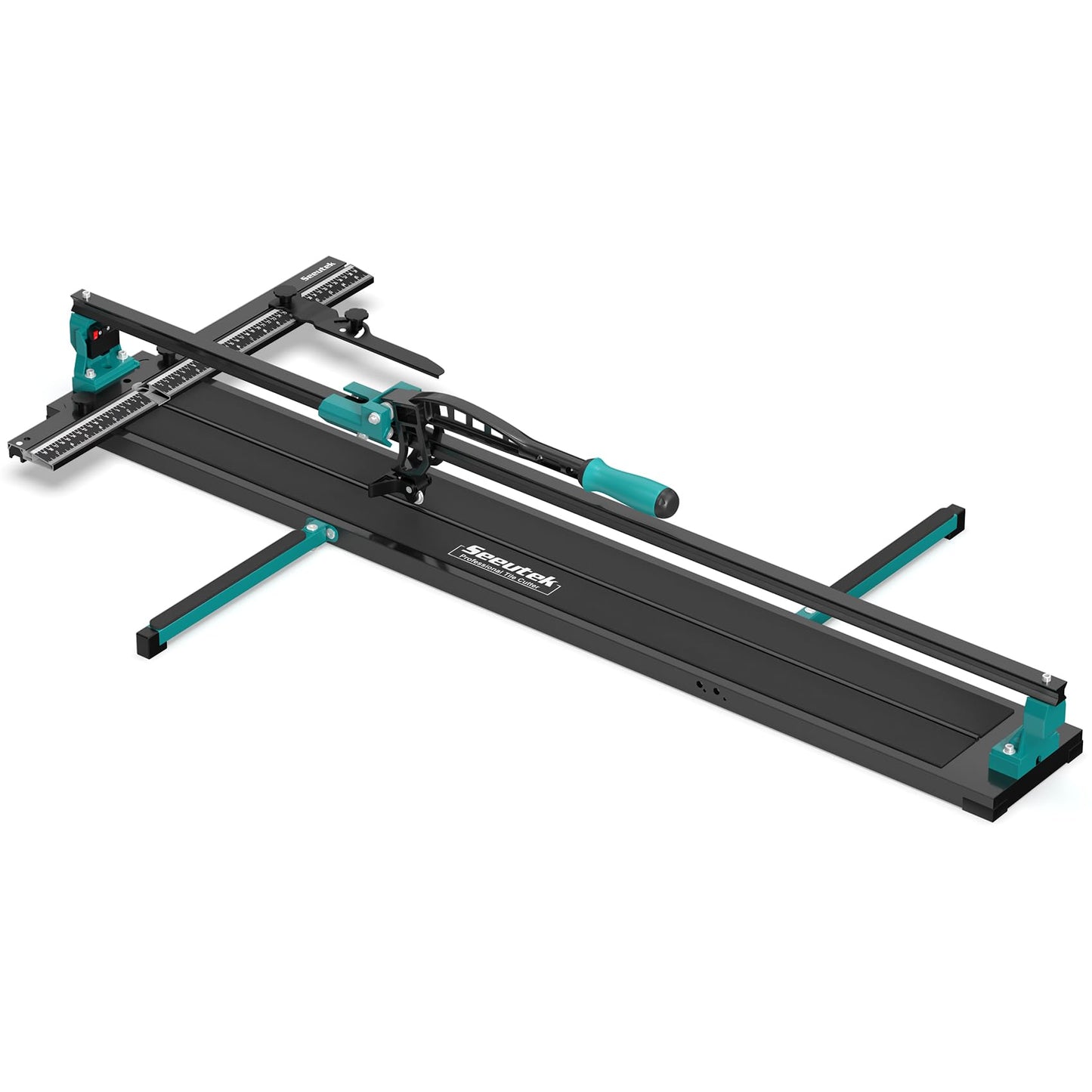 Seeutek 48 Inch Manual Tile Cutter, Porcelain & Ceramic Cutting Tool with Tungsten Carbide Wheel, Infrared Positioning & Adjustable Brackets, Suitable for Professionals and Beginners