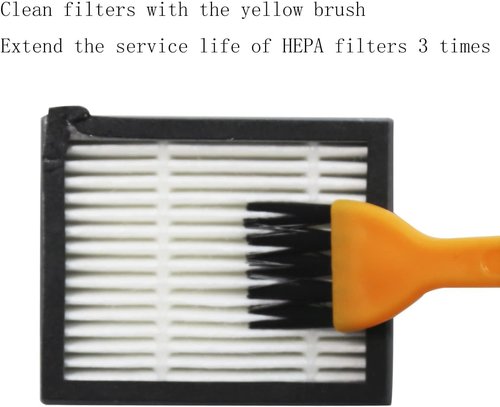 iRobot Replacement Parts - Multi-Surface Rubber Brushes & HEPA Filters Set | Compatible with i7, i3, j7