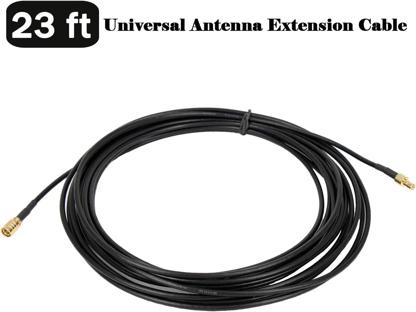 23' Anina XM Antenna Extension Cable for Sirius Home Vehicle Satellite Radio Stereo Receivers Tune Straight SMB Male