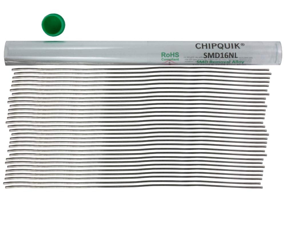 Chip Quik SMD1NL, SMD4.5NL, SMD8NL, SMD16NL, SMD32NL Removal Alloy Lead-Free (16ft., 30-6.5 inch lengths)