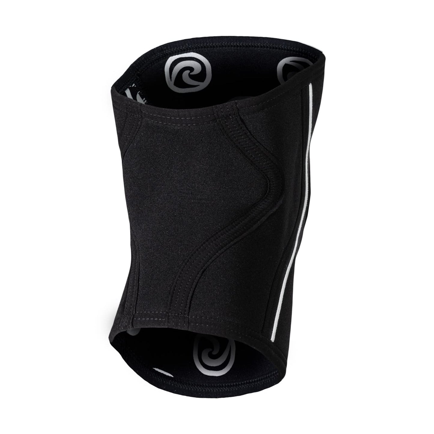 Rehband Open Patella Knee Brace 5mm Neoprene, Supportive Knee Sleeve with Patella Support, Knee Protection for Strength Training, Jogging & Fitness, Colour:Black, Size:Large