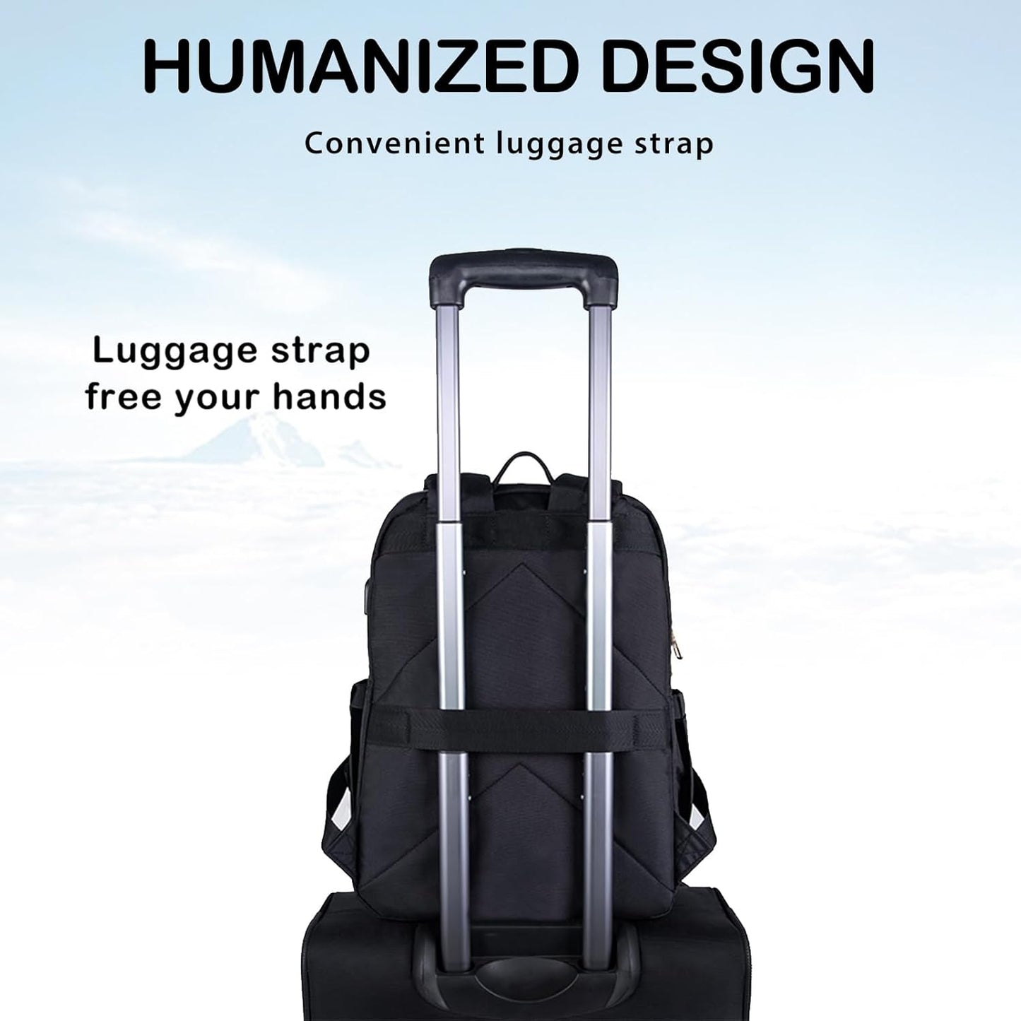 Backpack Backpack Backpack VANKEAN Laptop for Women, Laptop Computer Bag Travel Purse,Waterproof Work Business College