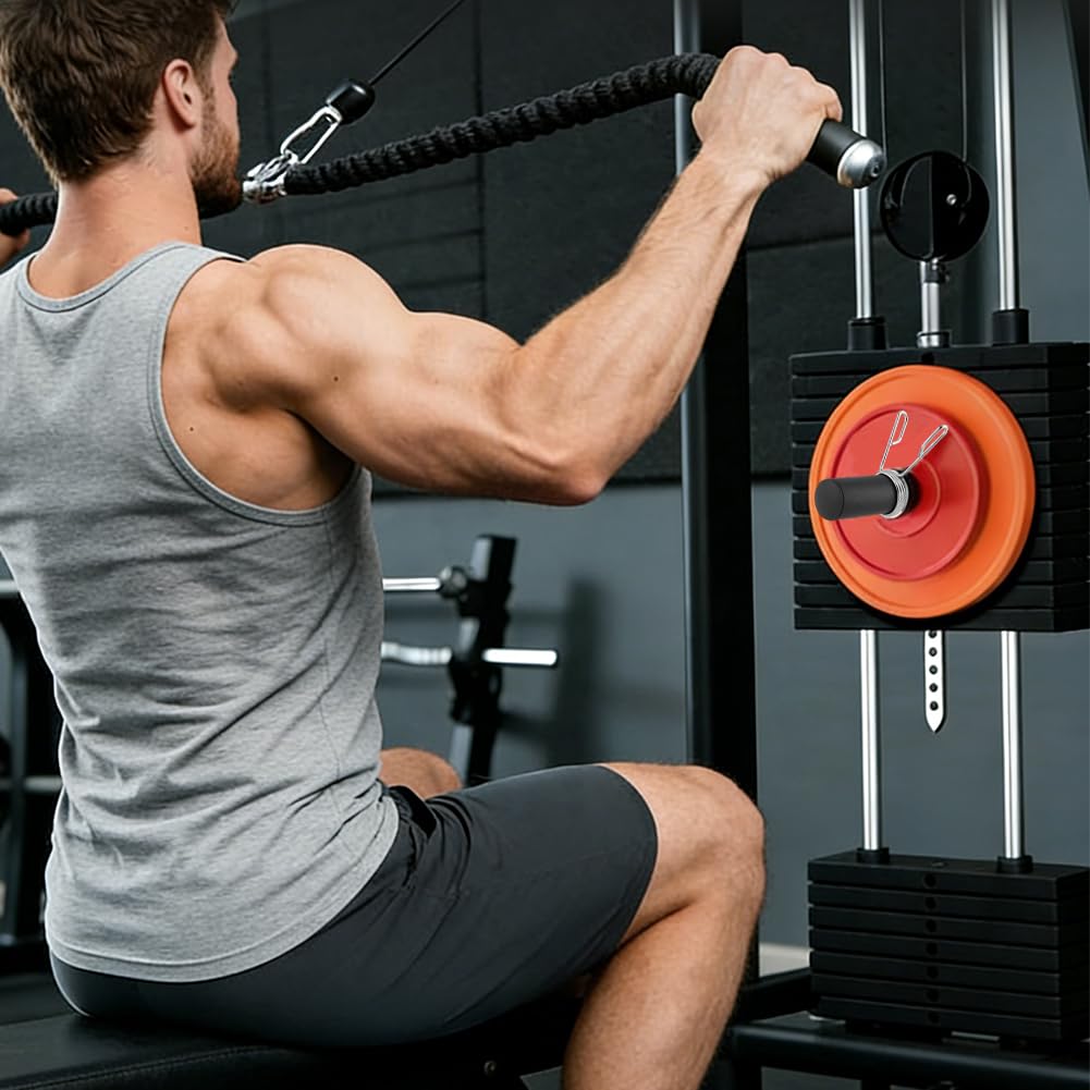 Meirivrn Reinforced Weight Stack Pin 60kg/132lbs Max Load Capacity Weight Stack Extender Pin Strength Training Equipment for Cable Machines & Home Gym - 10mm x 110mm