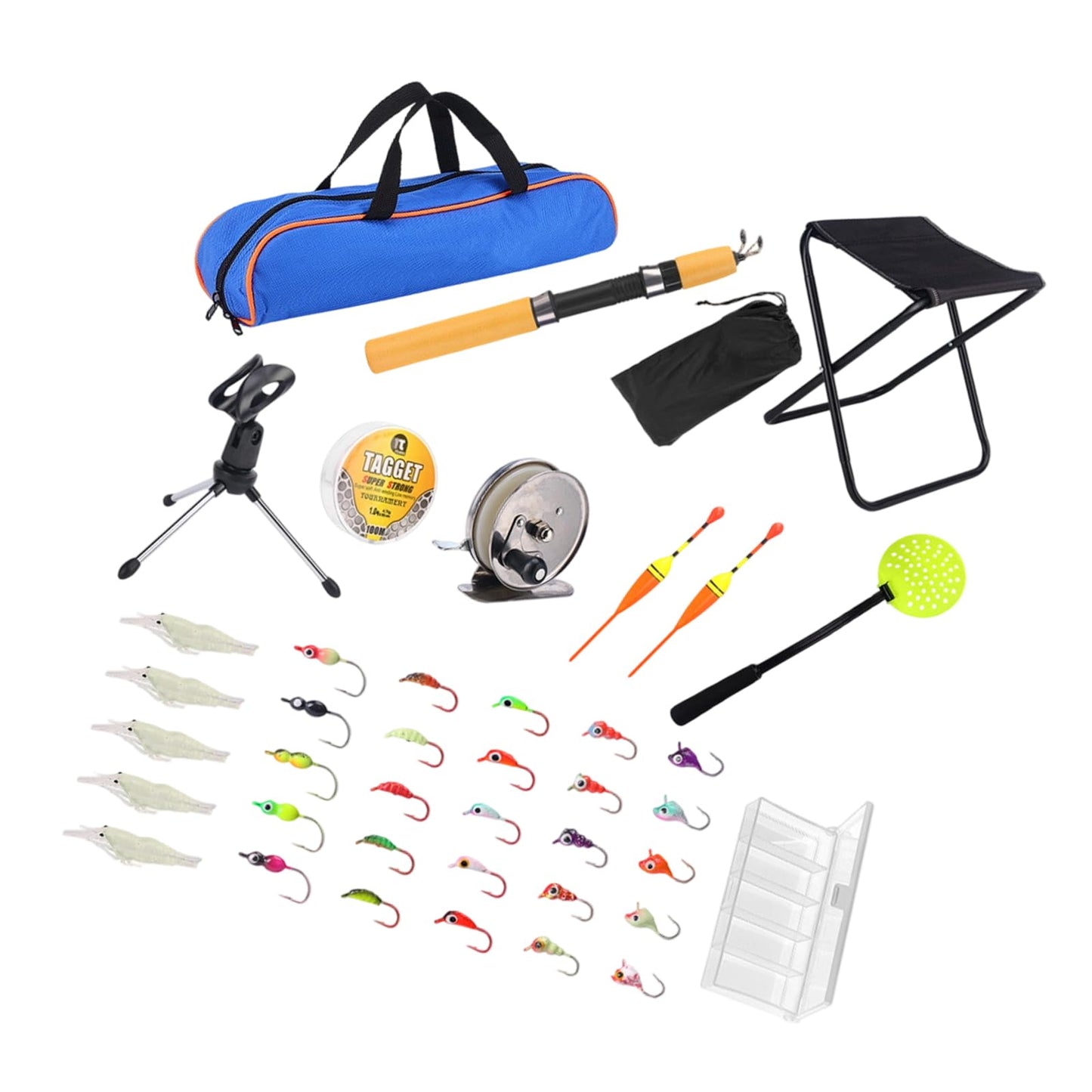 Ice Fishing Gear Durability Nylons and Construction with Heavy Type Iron Tool for Extreme Weather Conditions Quickly Access Ice Fishing Equipment Bag