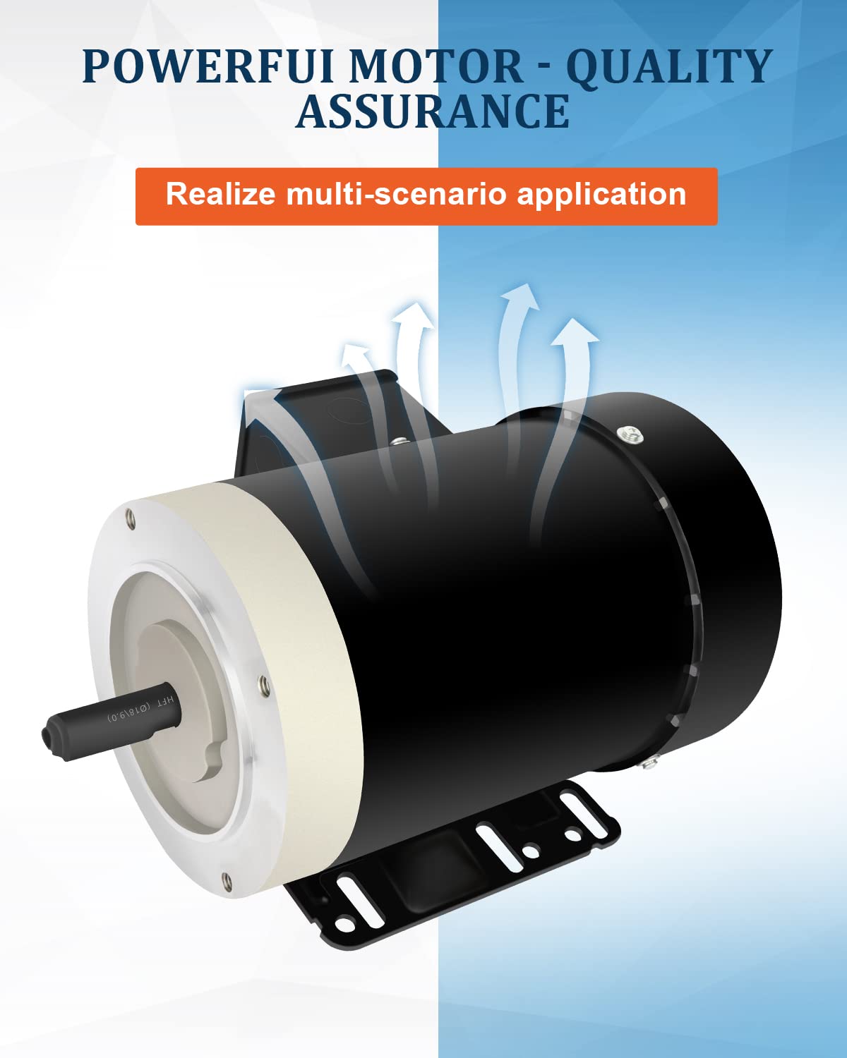 2HP General Electric Motor 3450 RPM, Three Phase,56C Frame, 5/8" Shaft Diameter CW/CCW Rolled Steel Shell 60 HZ, 230V/460V,TEFC