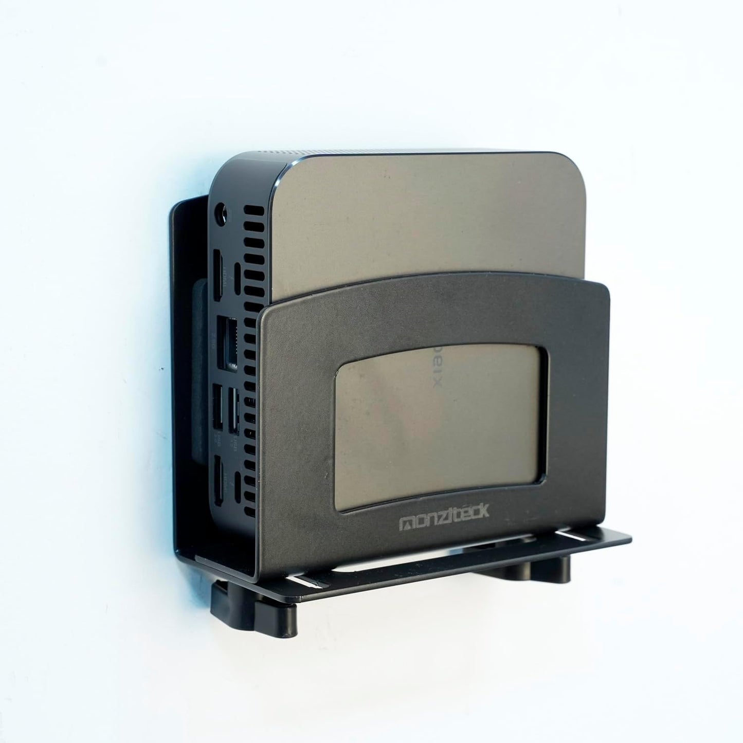 Monzlteck Adjustable Small Device Wall Mount Or VESA Mount Behind the Monitor |Design for Streaming Media Player