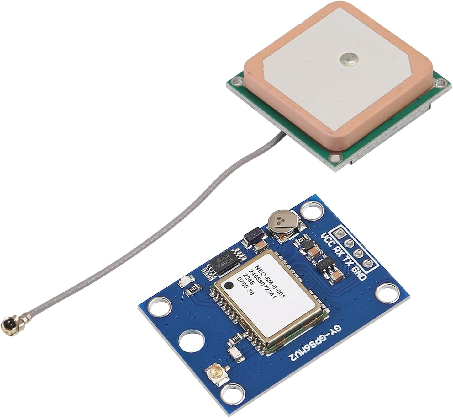 Coliao 6pcs GY-NEO6MV2 NEO-6M 3V-5V 2.5 GPS Flight Controller Module with Super Strong Ceramic Antenna for EEPROM APM