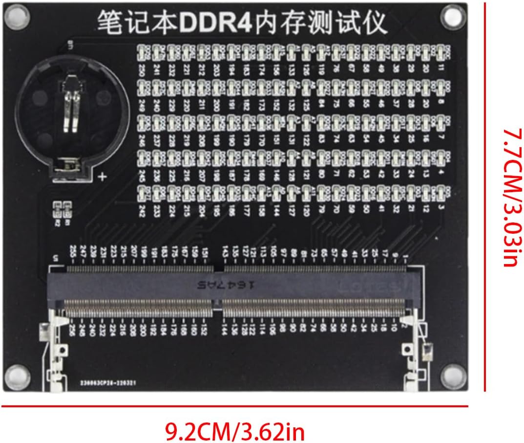 JINPIAOPIAO DDR5 DDR4 DDR3 Laptop Notebook Memory Slot Diagnostic Tool Tester with LED Indicators Memory Test Card