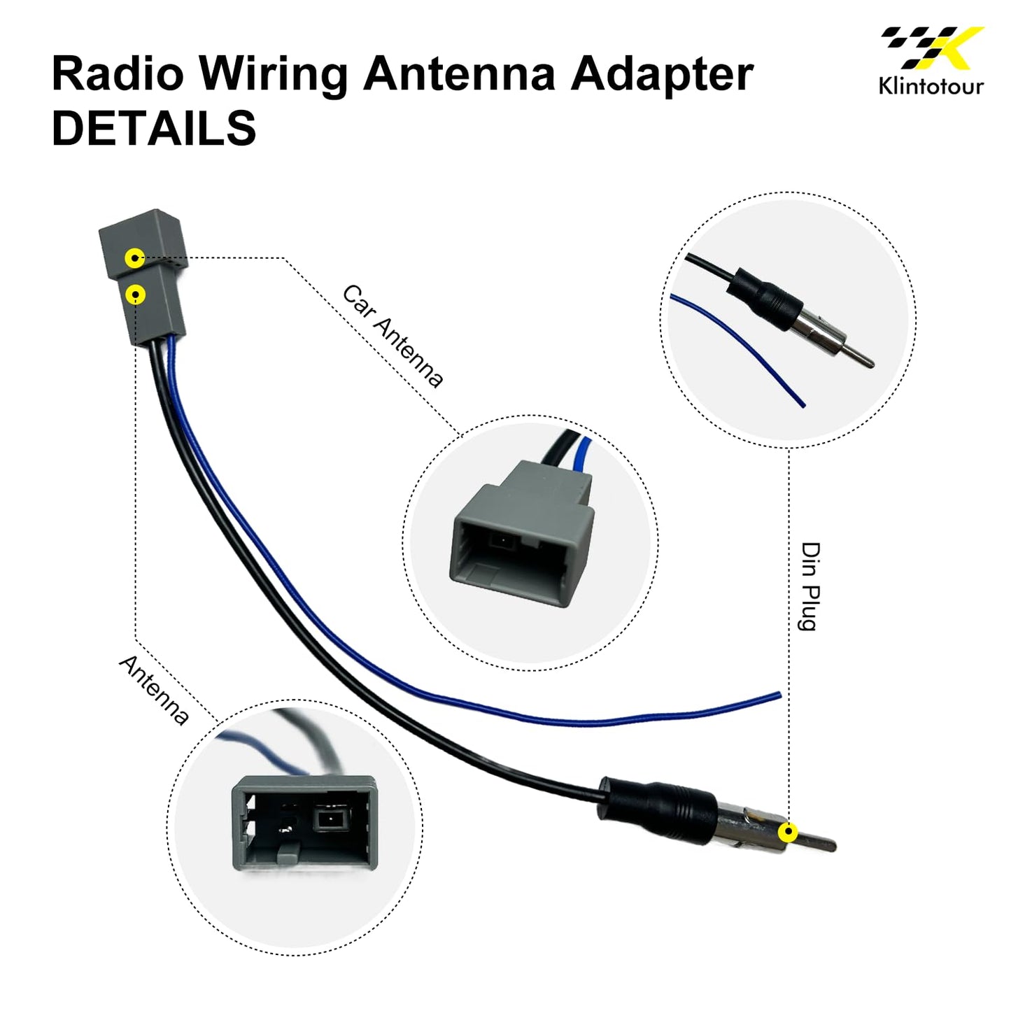 2006-2014, Radio Wiring Harness with Antenna Adapter Compatible with Acura/Honda Stereo Installation Wire Harness Kit
