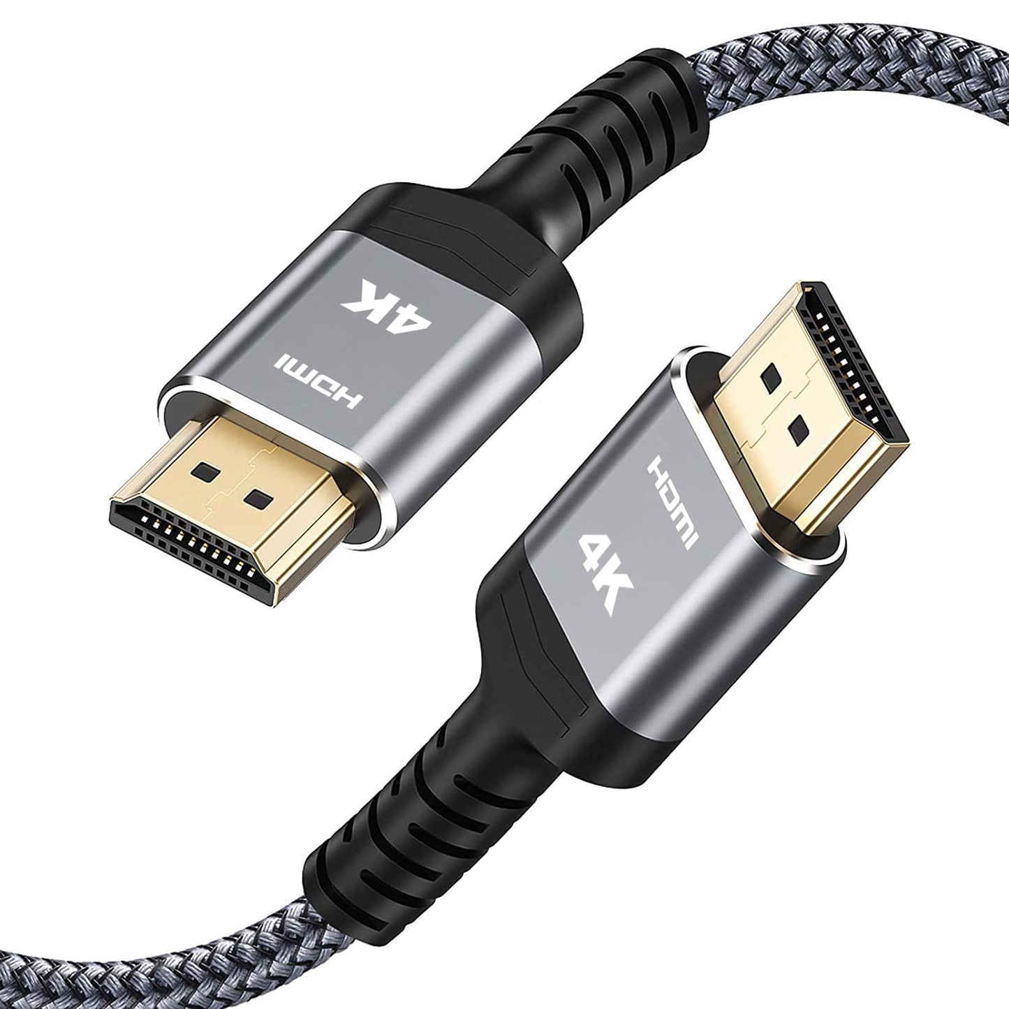 30FT, 18Gbps 2.0 (4K 60Hz 4K 3D 2.2 PS4/3 TV/HDTV/PS5/Blu-ray Highwings Long HDMI Cable High Speed Braided