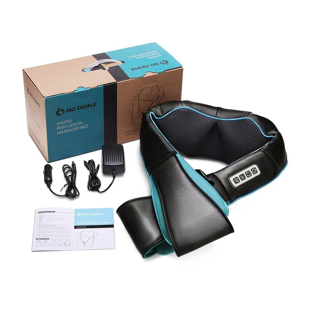 Mo Cuishle Fathers Day Dad Gifts, Shiatsu Back Shoulder and Neck Massager with Heat, Electric Deep Tissue 4D Kneading Massage, Best Gifts for Women Men Mom Wife Husband her him, Mothers Day, Christmas