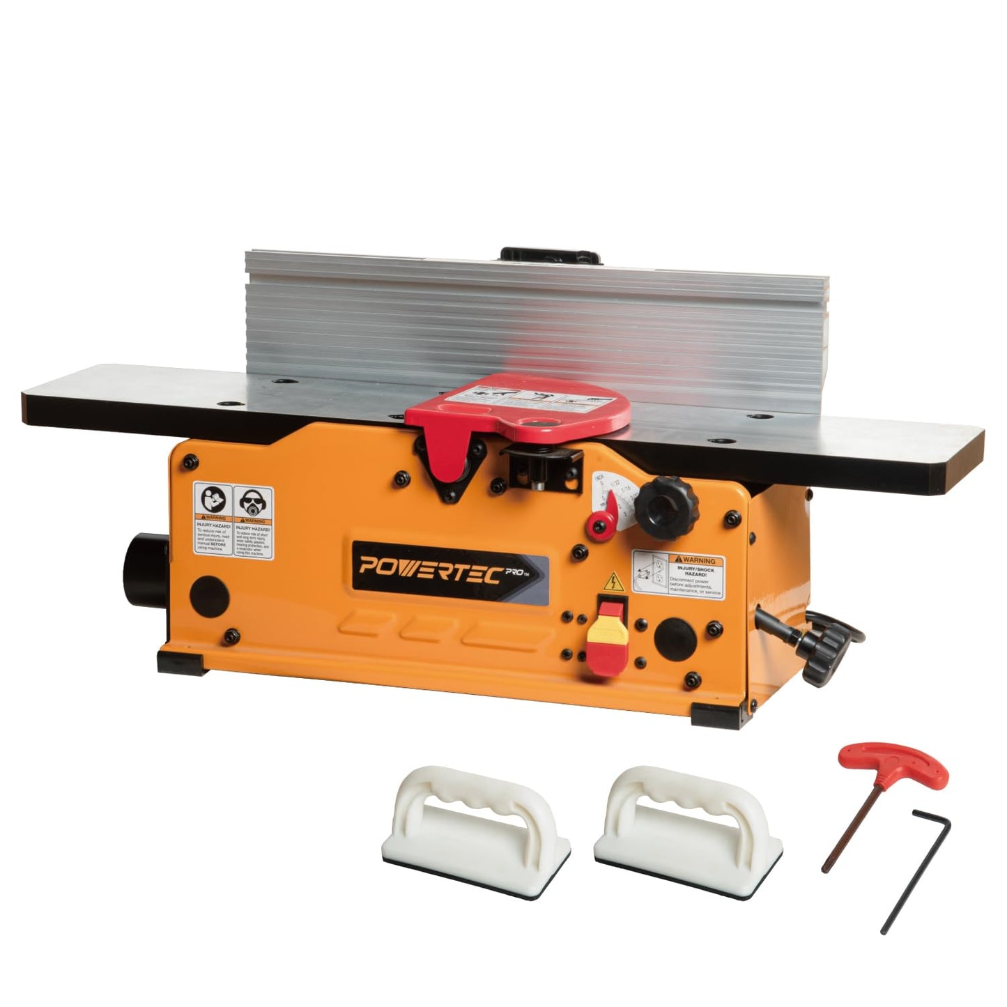 POWERTEC PRO 6-Inch Benchtop Jointer - 10-Amp, 2-Blade Wood Jointer for Woodworking with Adjustable Fence and Dust Port (BJ603)