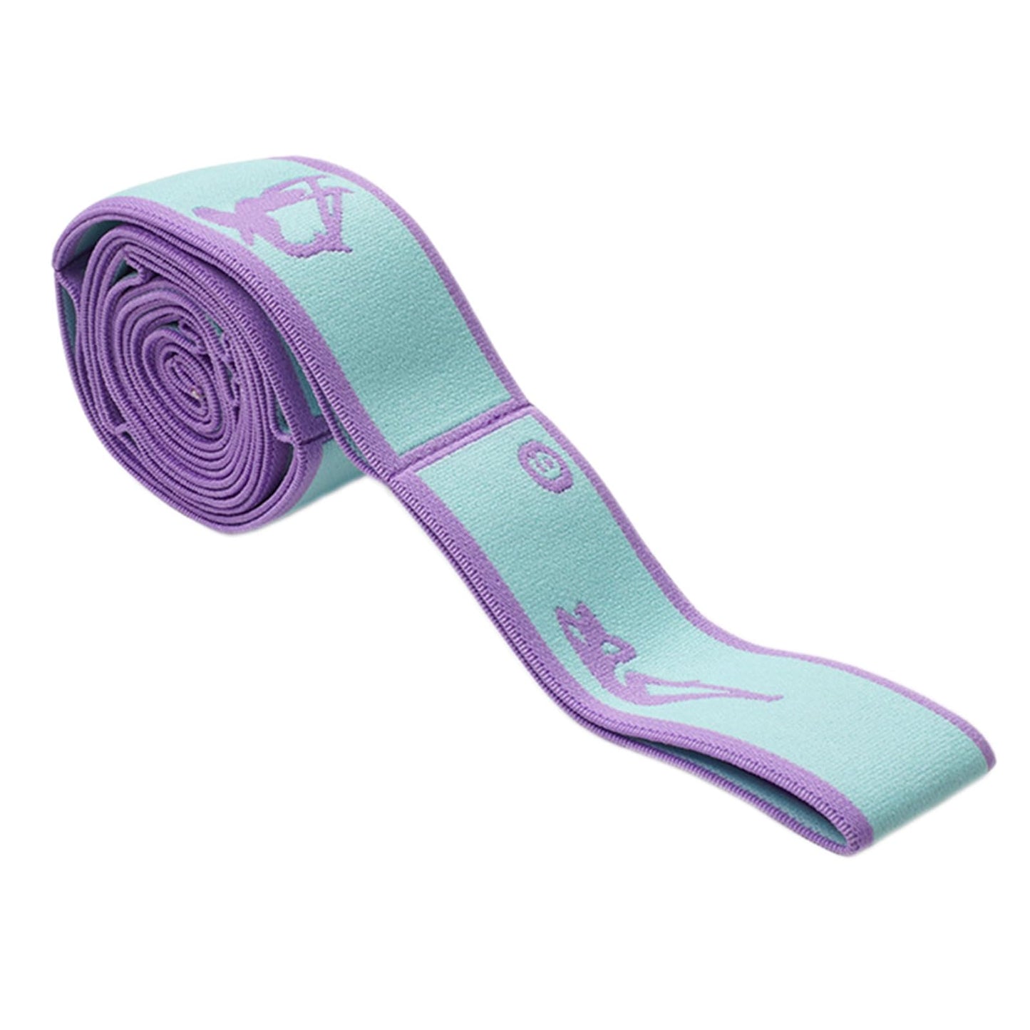 Elastic Yoga Stretching Strap Pattern Guide with 9 Loops, Stretch Strap for Ballet, Leg, Body, Stretch Band for Physical Therapy, Dance, Pilates, Gymnastics (Blue)