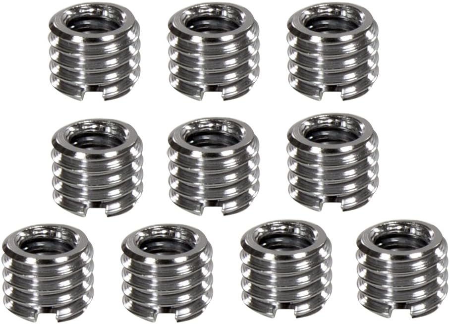 Foto&Tech 1/4 inch 3/8 inch (10 Metal to Tripod Thread Adapter, Easy Mount Convert Screw Adapter for Tripod Monopod