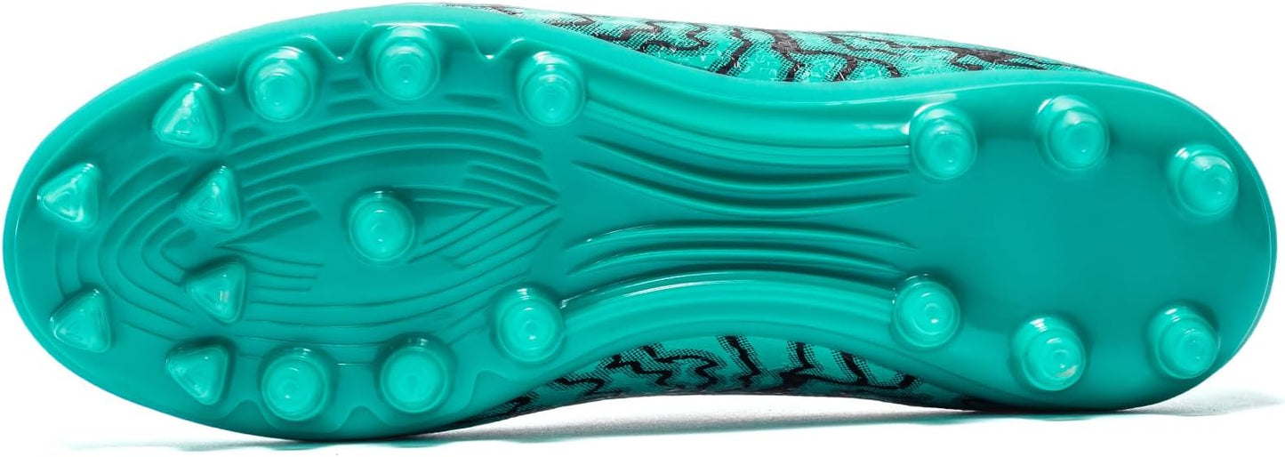 Kids Soccer Cleats Boys Girls Training Football Cleats Youth High-top Soccer Shoes for Little/Big Professional Athletic Outdoor Football Shoes