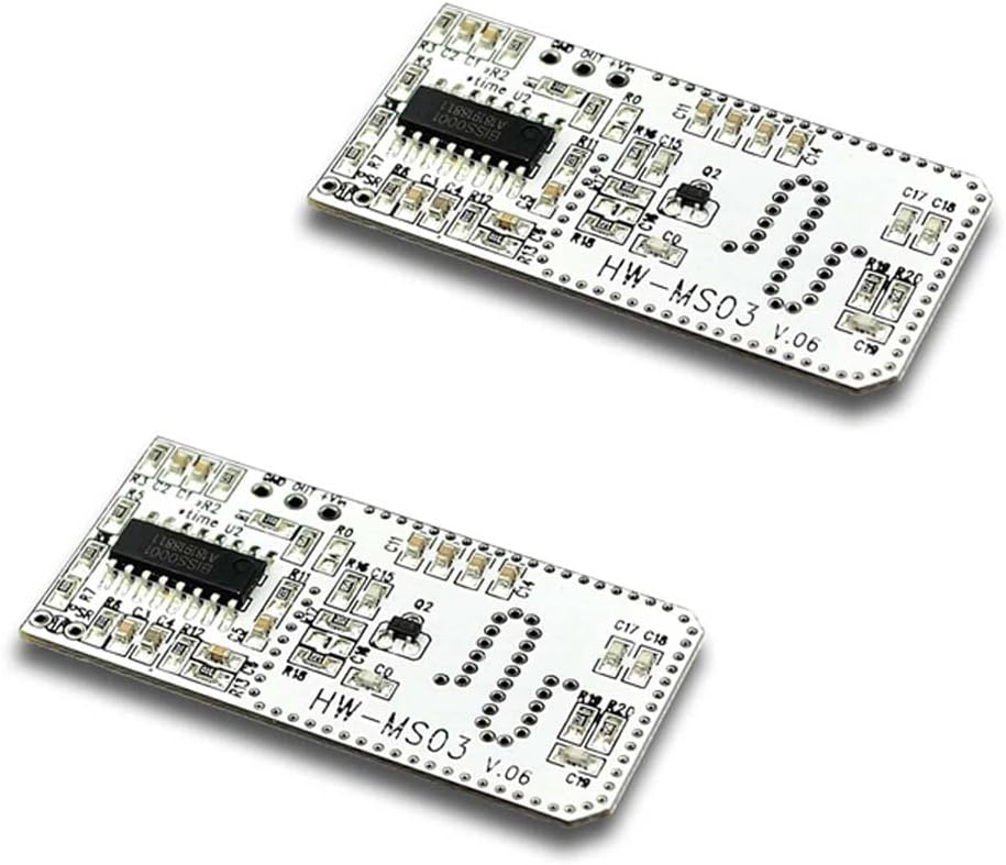 Rakstore 2pcs HW-MS03 2.4GHz 5.8GHz High Performance Motion Sensor Module Radar Motion Sensor to Microwave Radar Sensor
