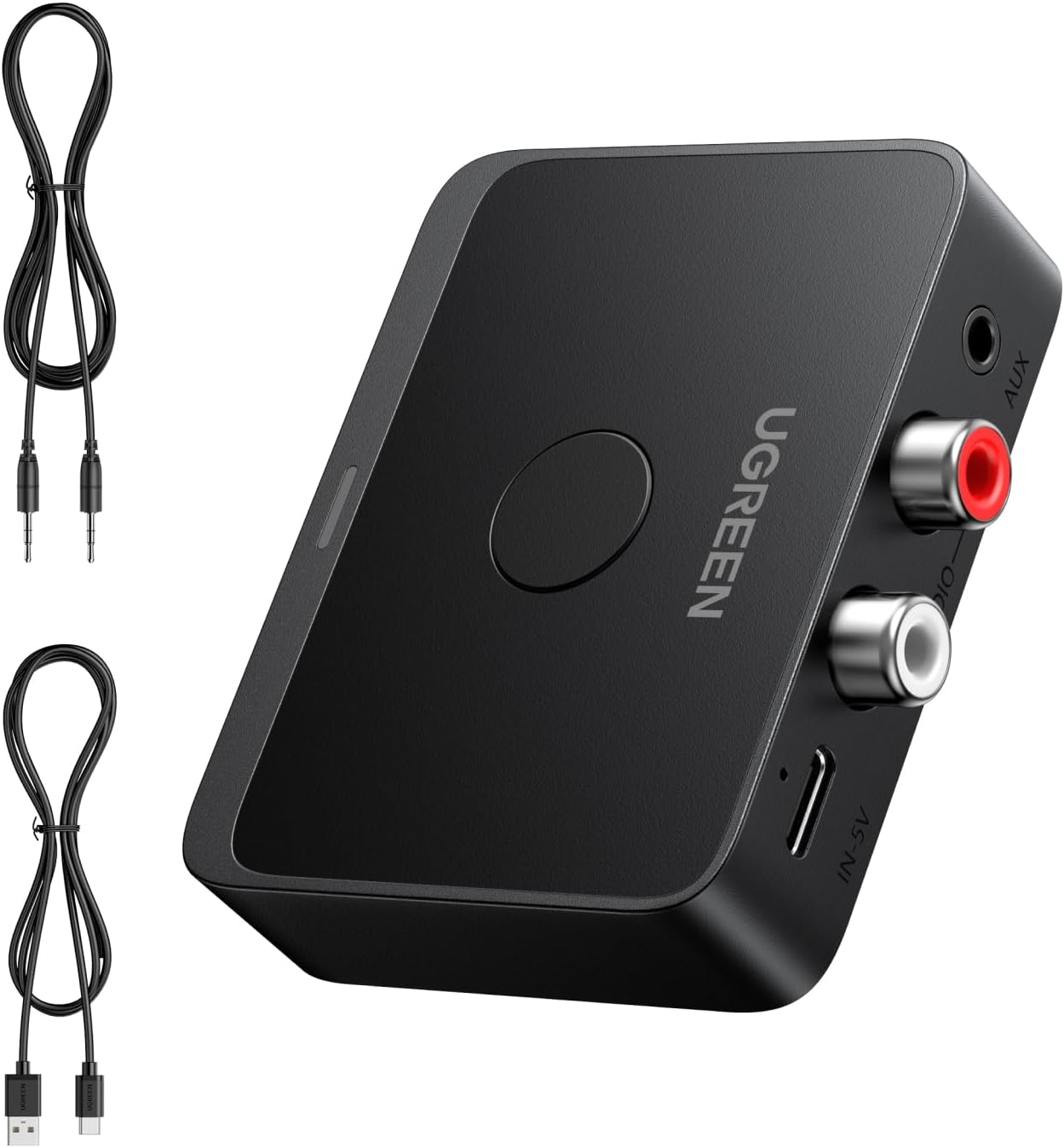 UGREEN 6.0 Bluetooth Receiver with LDAC, Hi-Res Wireless Audio Adapter with Low Latency, for Old Stereo/Speakers/Wired