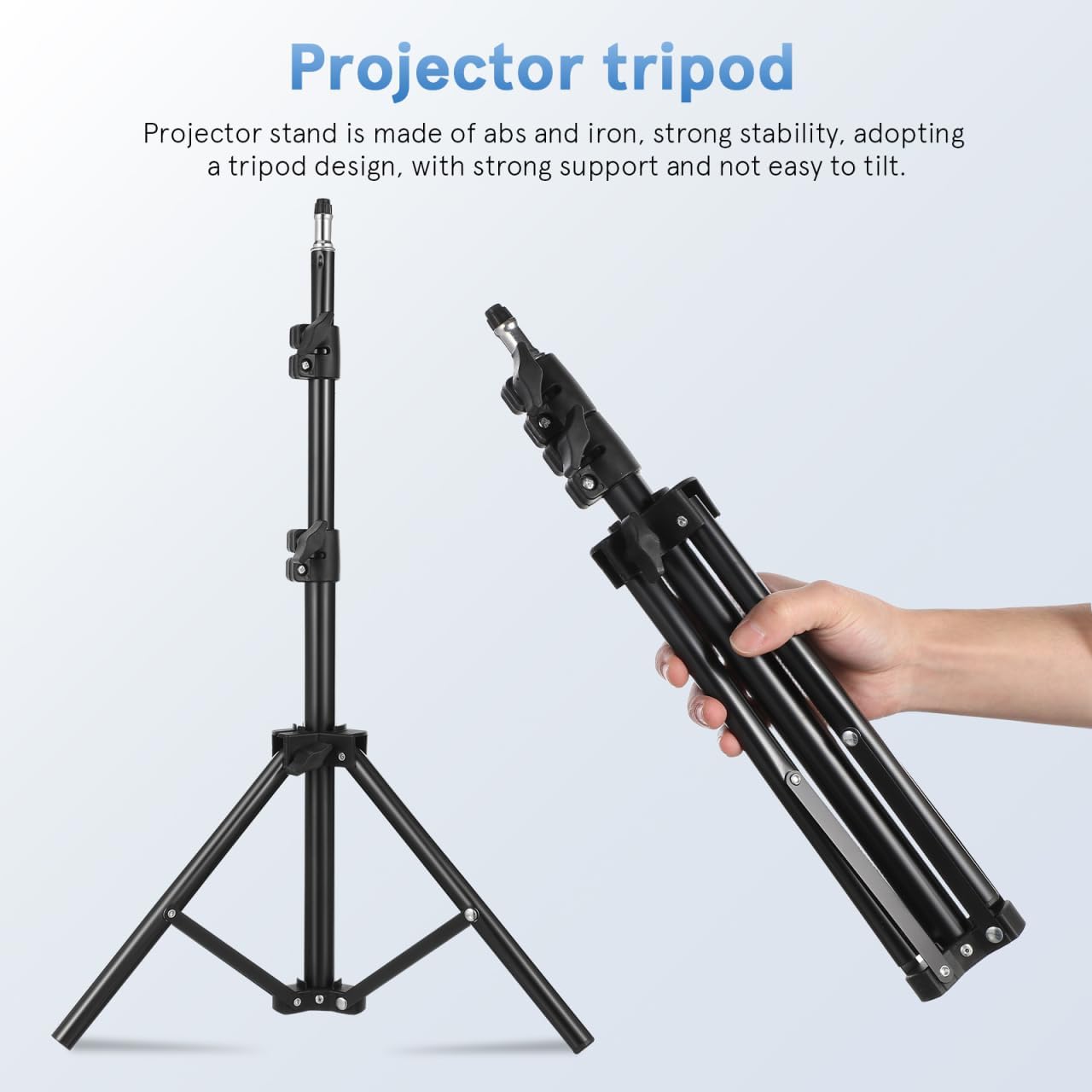 Gadpiparty Projector Stand Tripod, Adjustable Projector Stand, for Laptop Camera Holder Floor Desktop Use