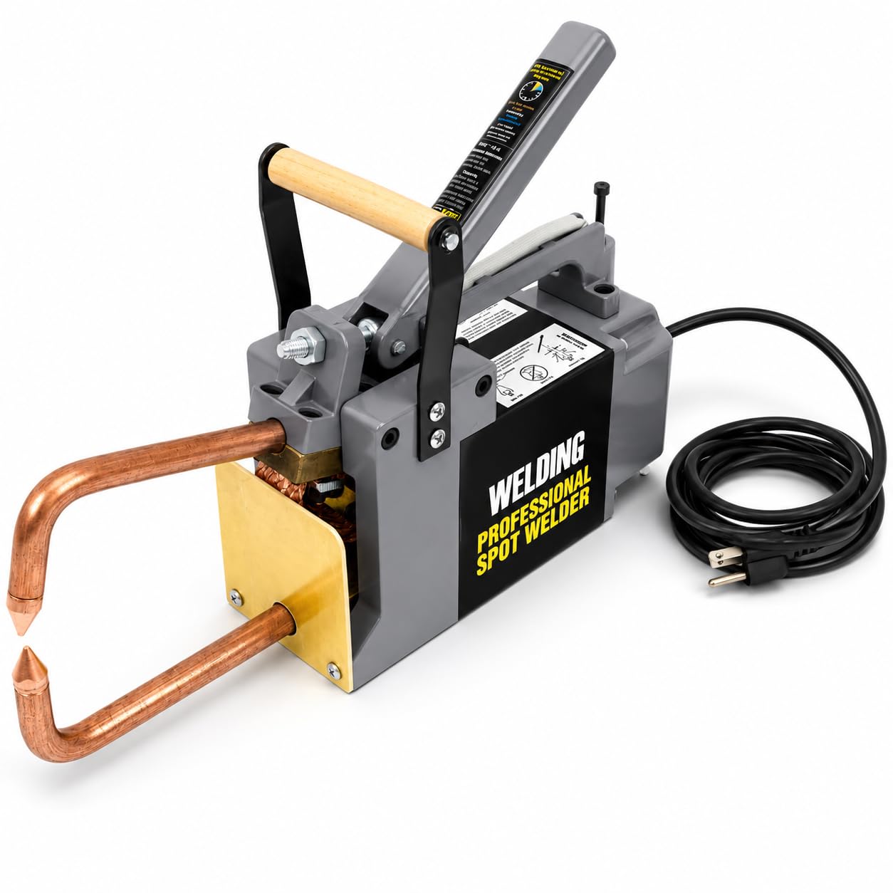 Stark USA Portable Spot Welder 1/8" Electric Single Phase Handheld Welding Tip Gun Handle Weld Spot 110V 6" Throat Depth Metal Sheet Spot Welding Machine