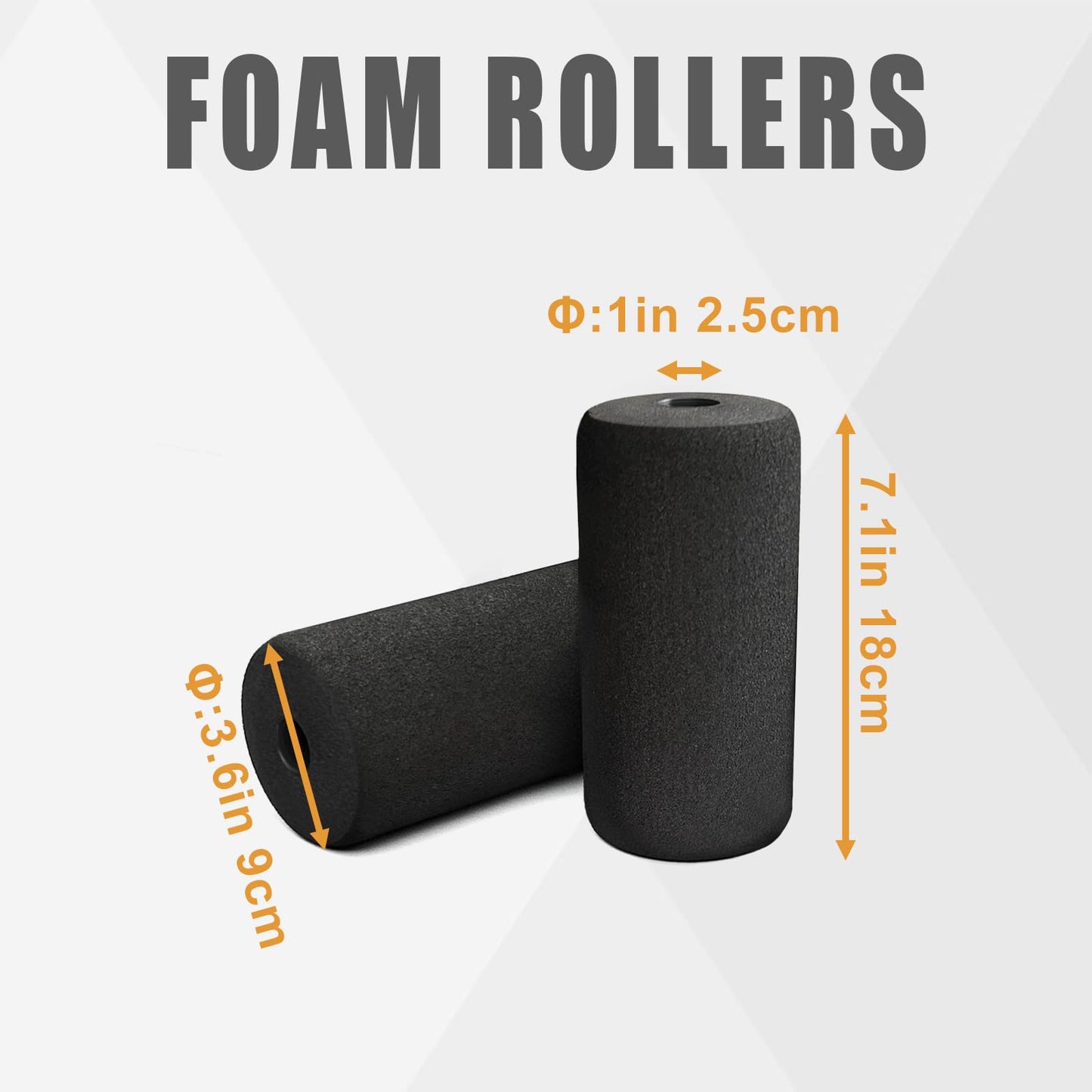 High Density Foam Roller, Replacement Foam Foot Pads for Home Gym Exercise Machines Equipments, Weight Bench Leg Extension Curl Attachment
