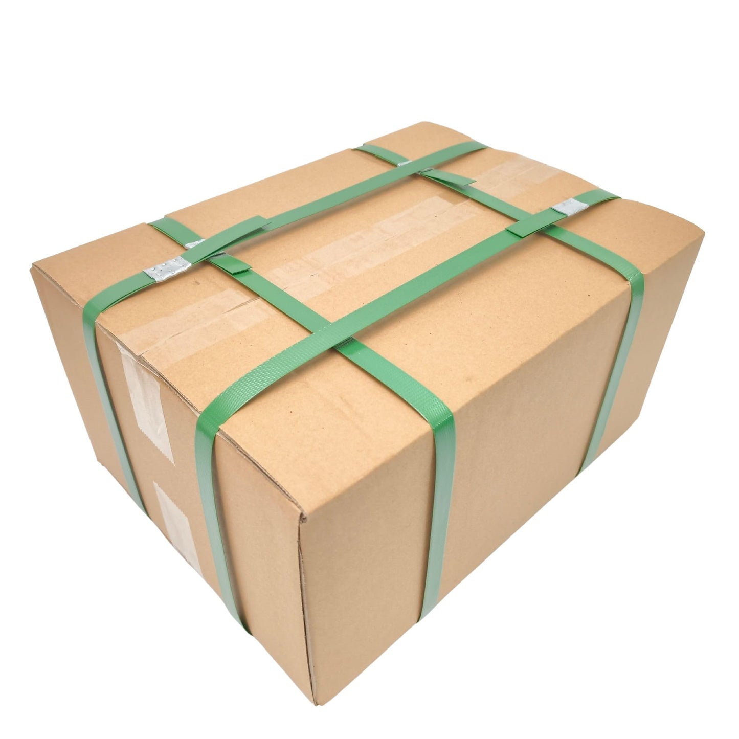 Polyester PET Strapping Roll 5/8" x 0.035" x 4000' – Heavy Duty Green Packaging Banding Strap, 1400 lbs Break Strength, UV & Water Resistant, Lightweight Poly Strapping Coil with 16" x 6" Core