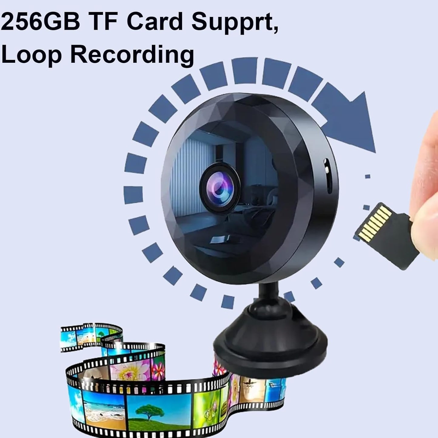 ZMDCAM 2K Hidden Camera - WiFi Mini Wireless Security Camera, Perfect for Indoor and Outdoor Security and Pet/Baby