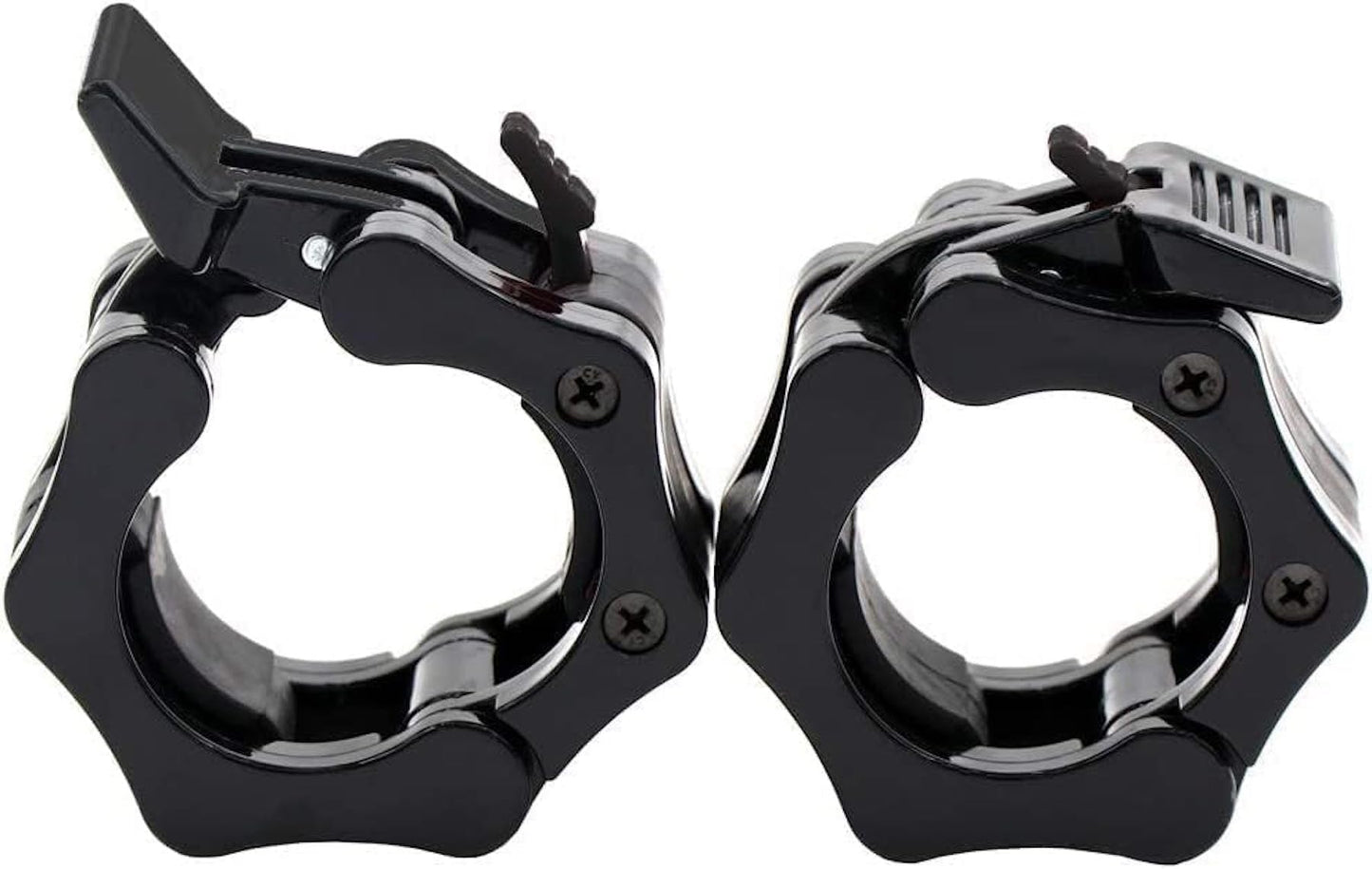 GW Tech Barbell Clamps 2 inch, Heavy Duty Exercise Collars 2" Quick Release Pair of Locking Pro Olympic Weight Bar Plate Locks Collar Clips for Workout Weightlifting Fitness Training (Black£©