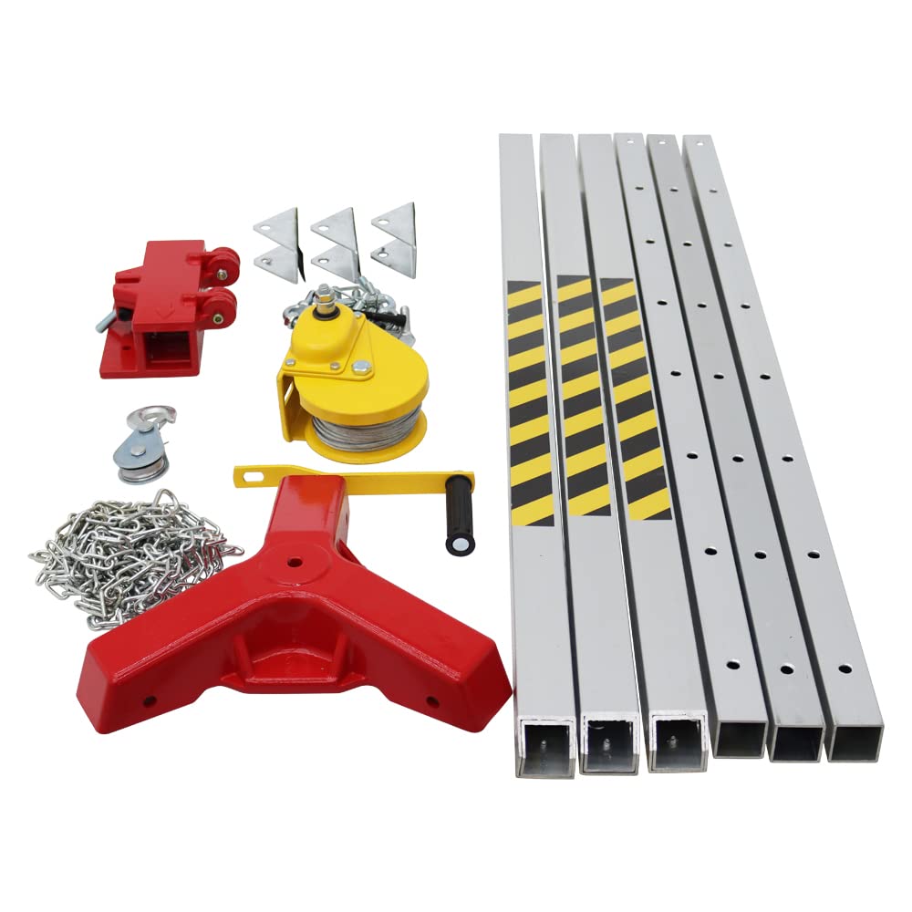 HayWHNKN Confined Space Tripod Kit 1200lbs Winch 65ft Steel Cable with Retractable Support Legs Aluminum Confined Space Rescue Tripod